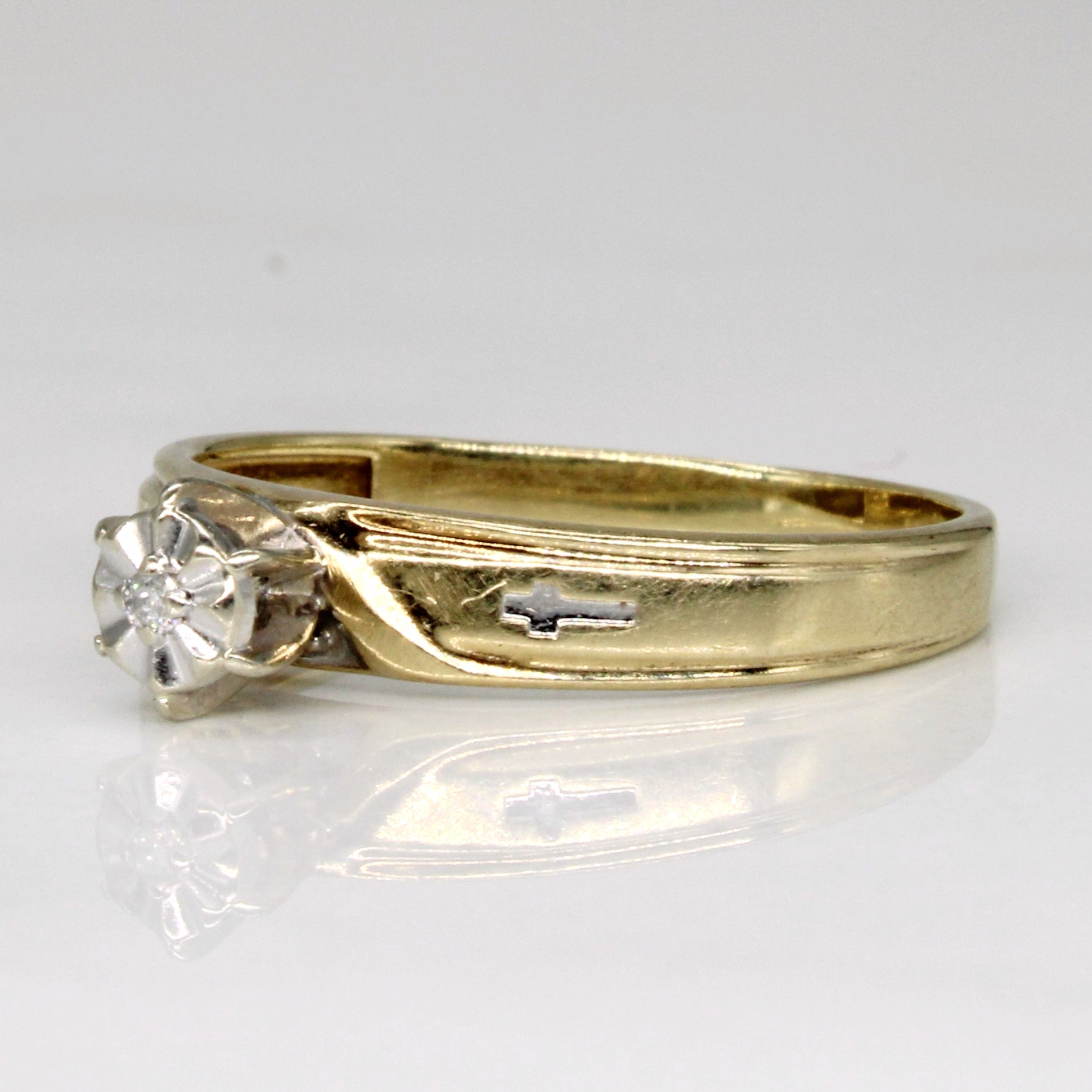 High Set Diamond Ring | 0.002ct | SZ 7.25 |