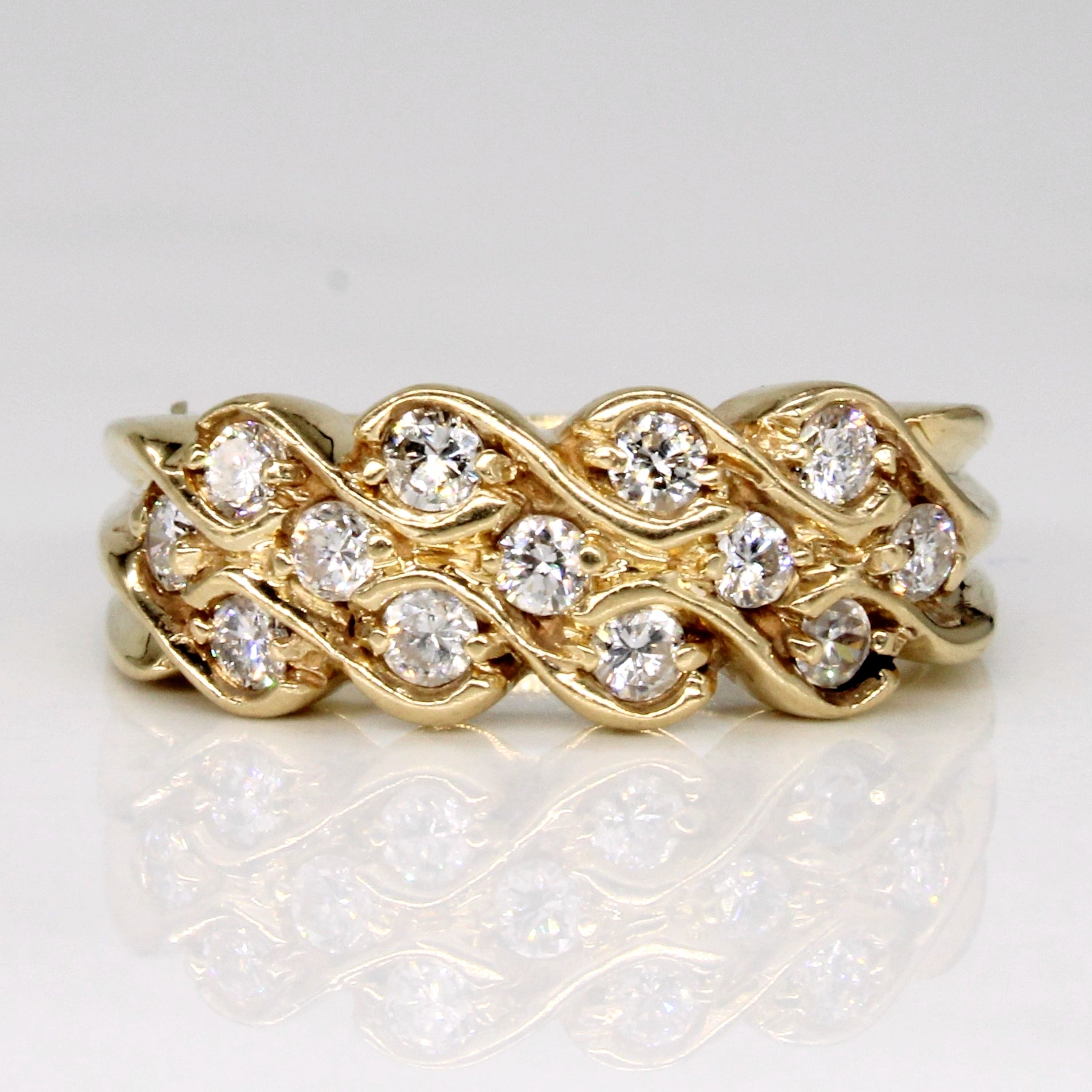 Diamond Cocktail Ring | 0.30ctw | SZ 6.25 |