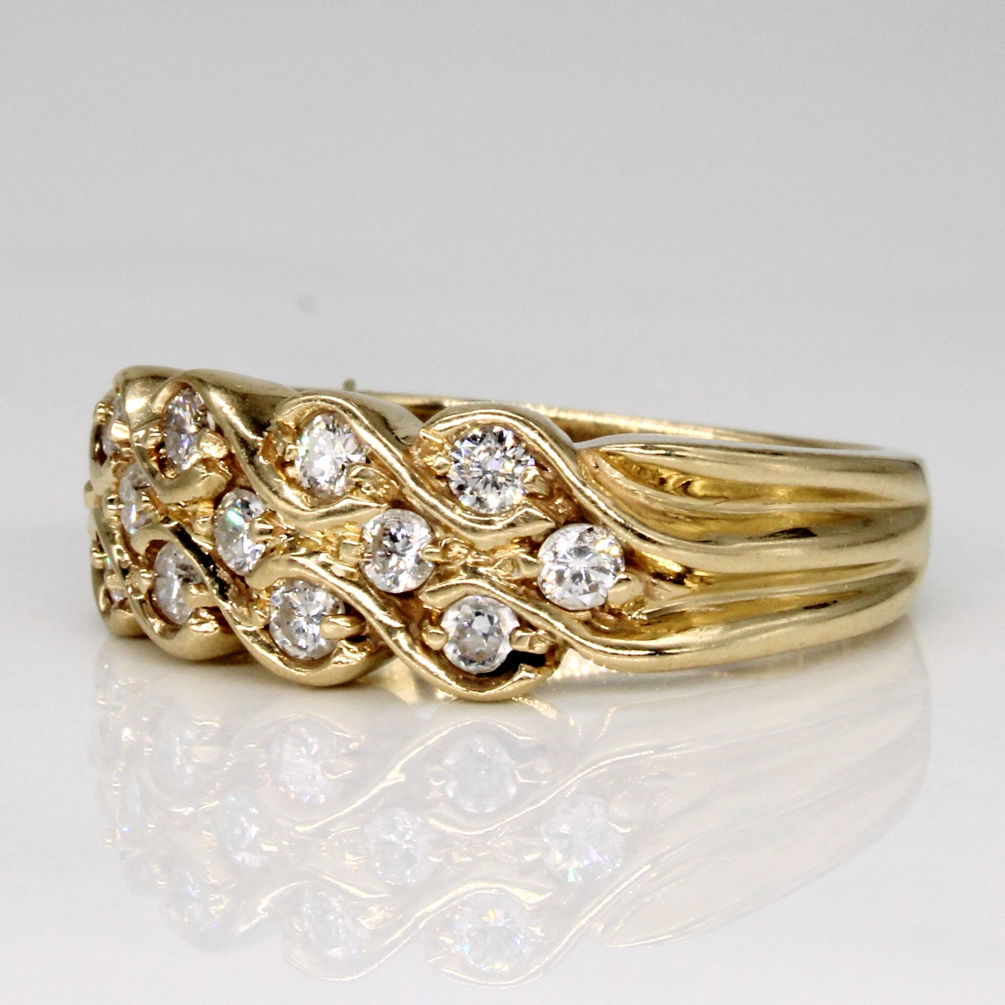 Diamond Cocktail Ring | 0.30ctw | SZ 6.25 |
