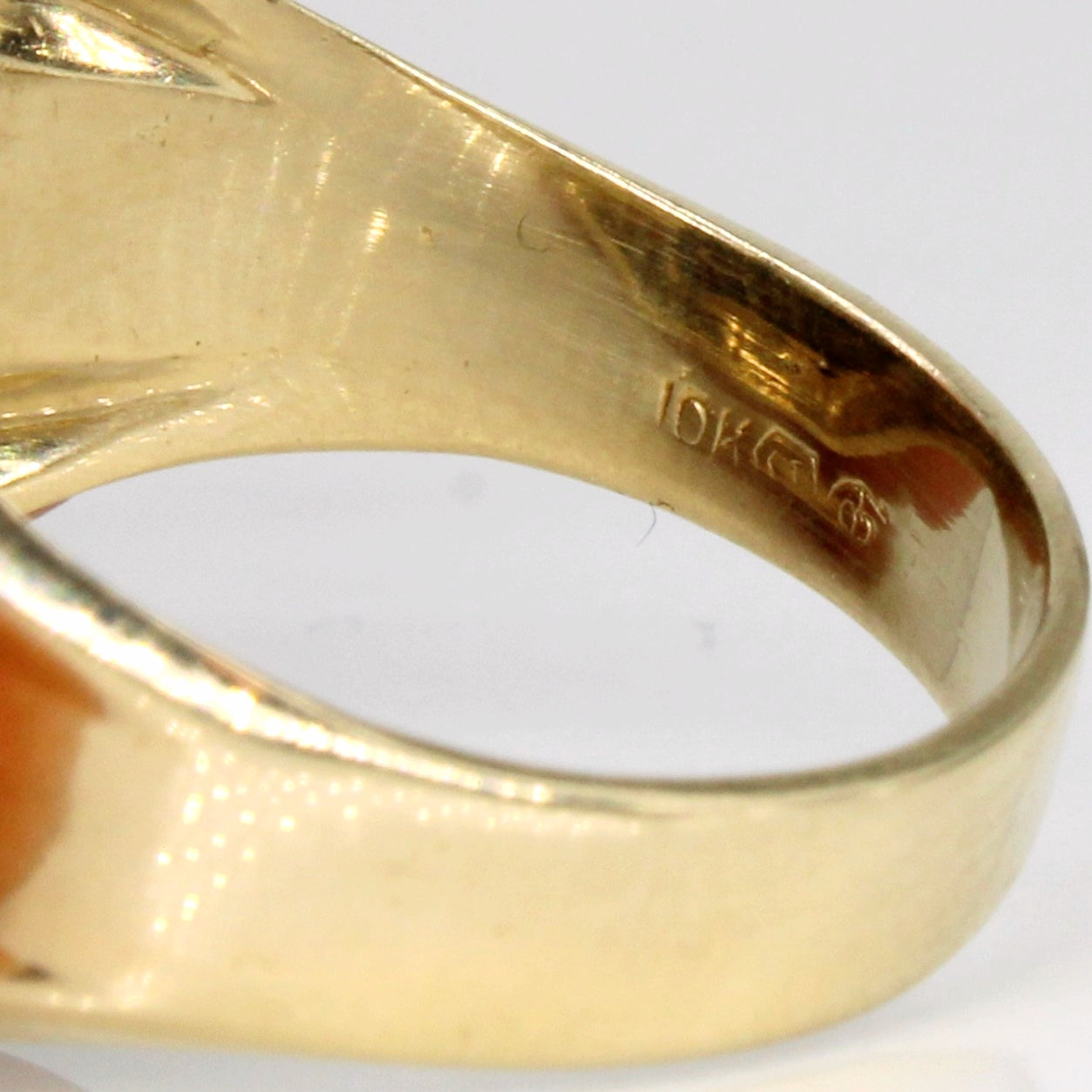 Onyx & Diamond 'T' Initial Ring | 2.75ct, 0.01ct | SZ 9 |