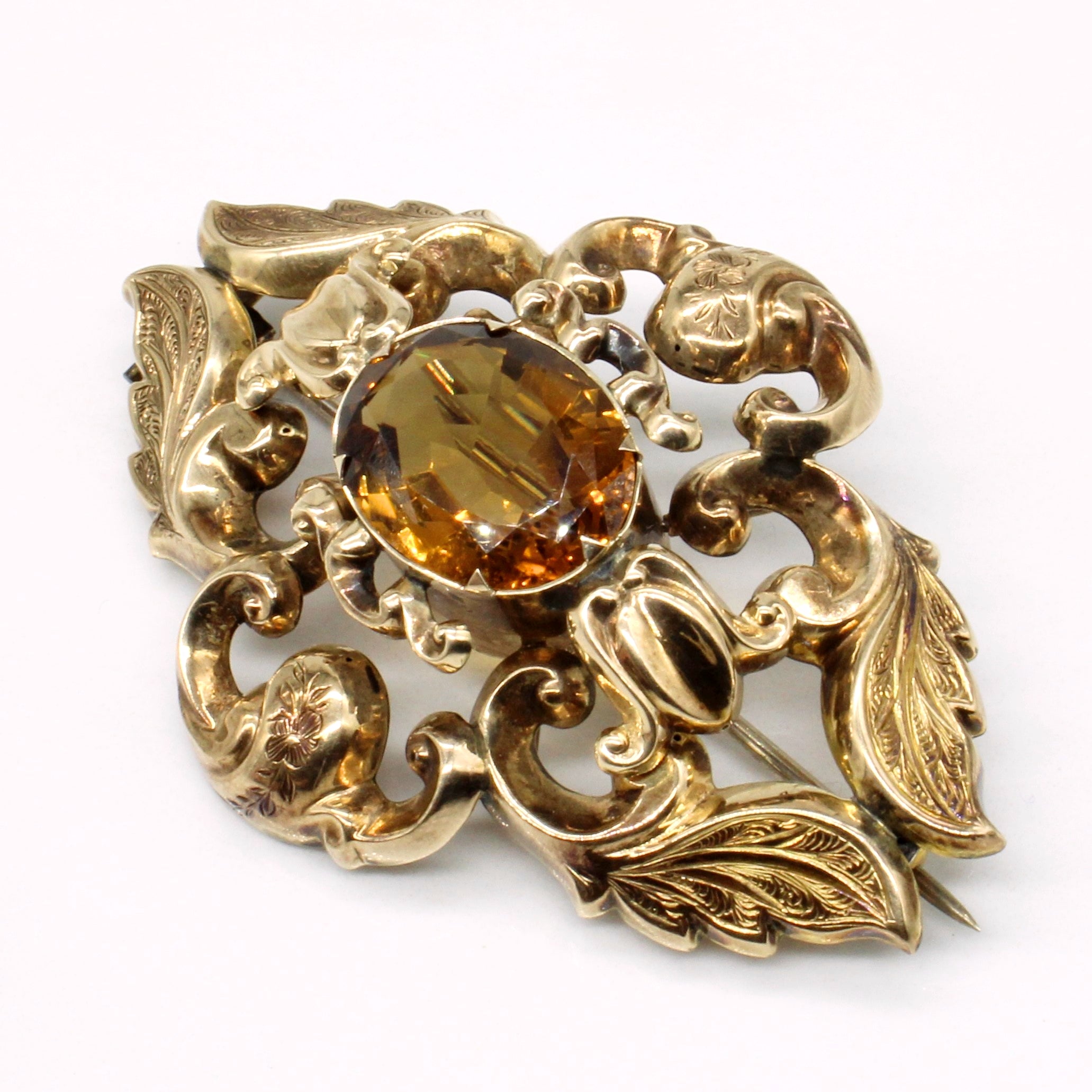 Large Citrine Brooch & Pendant | 7.65ct |
