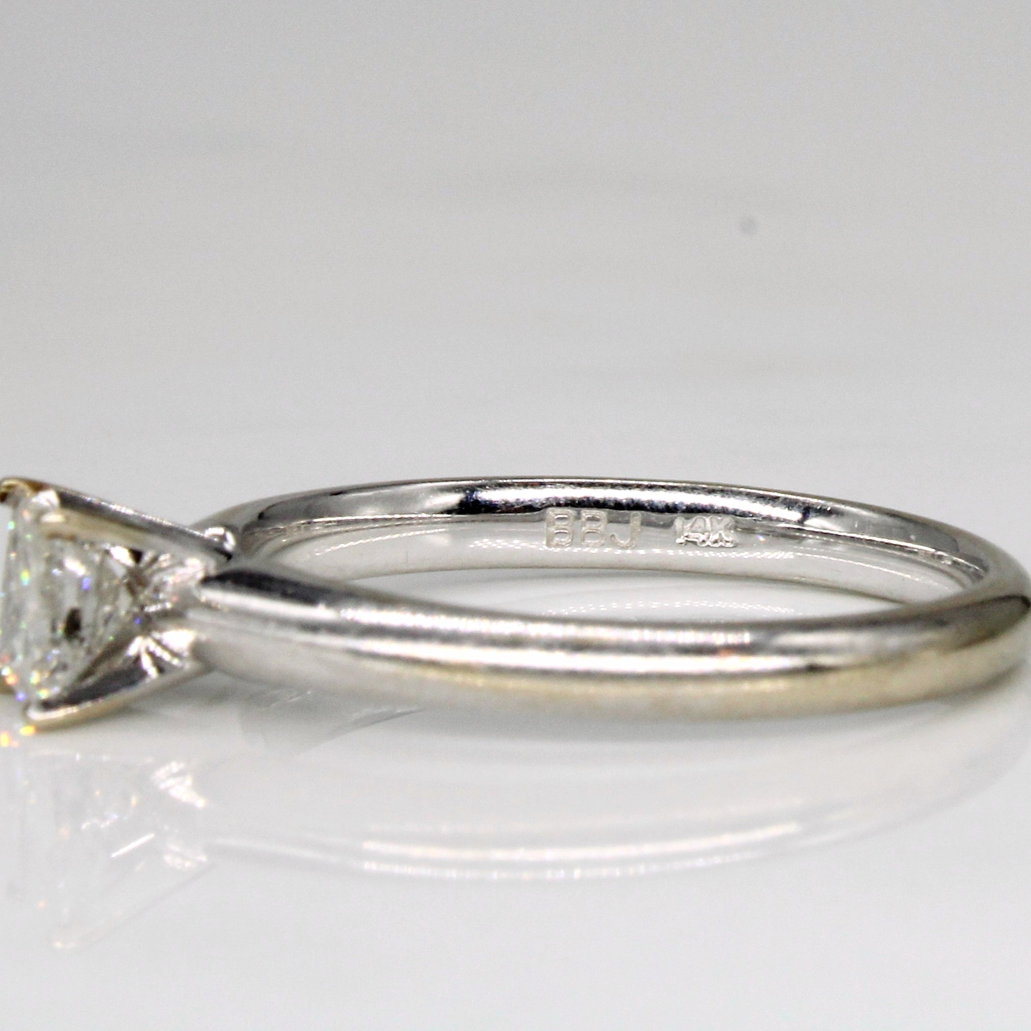 Princess Cut Diamond Ring | 0.41ct I2 H | SZ 6.75 |