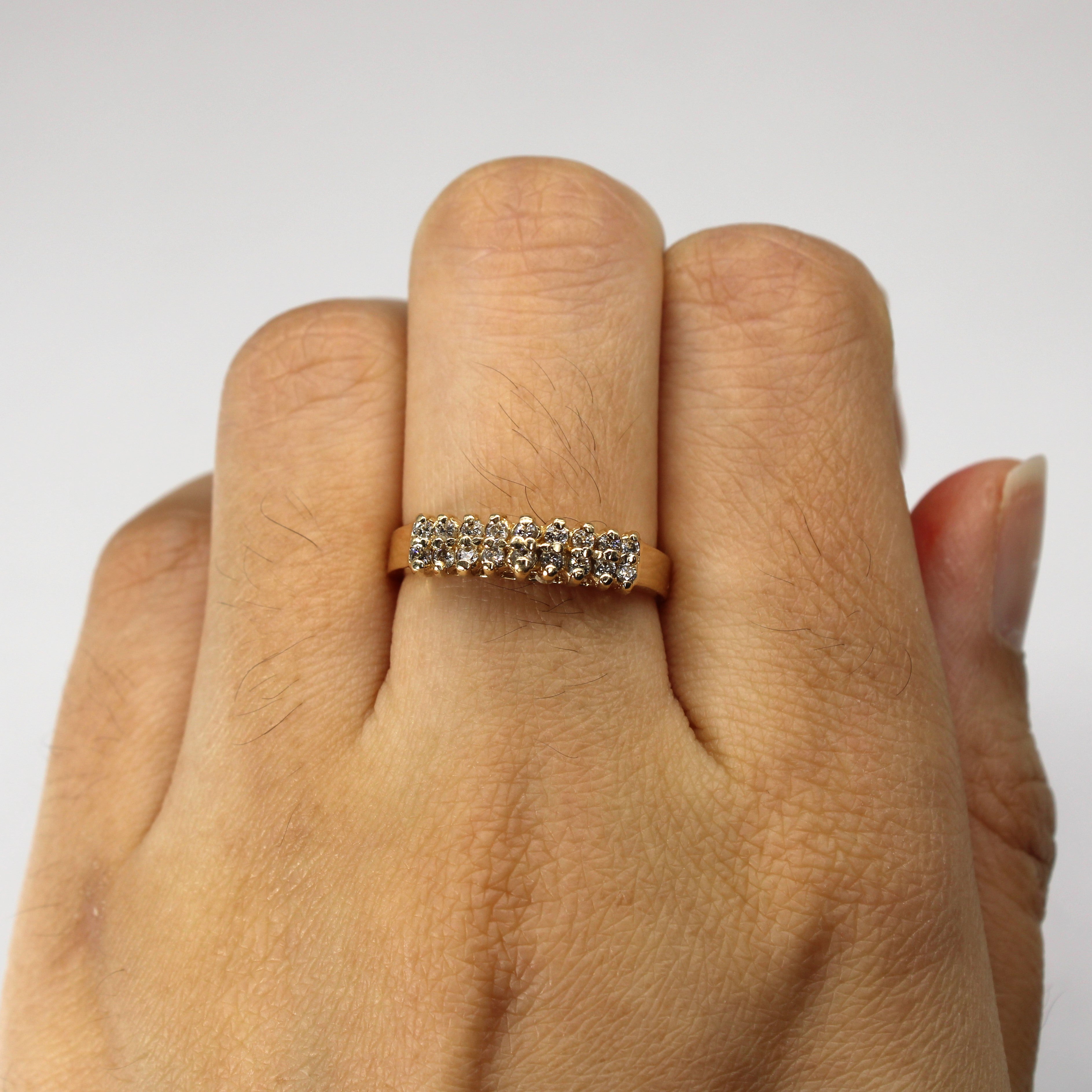 Cluster Set Diamond Ring | 0.18ctw | SZ 7 |