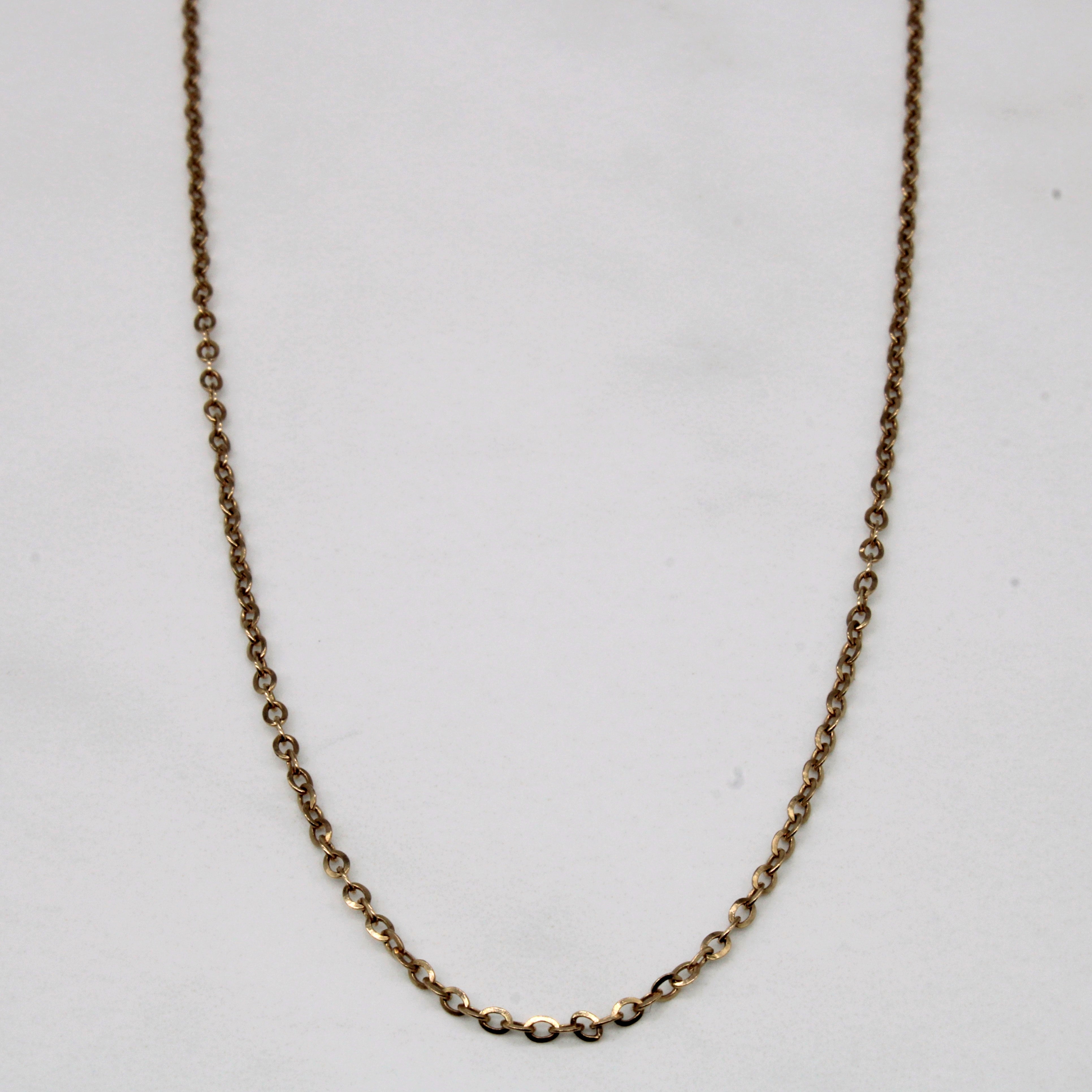 10k Yellow Gold Oval Link Chain | 22" |