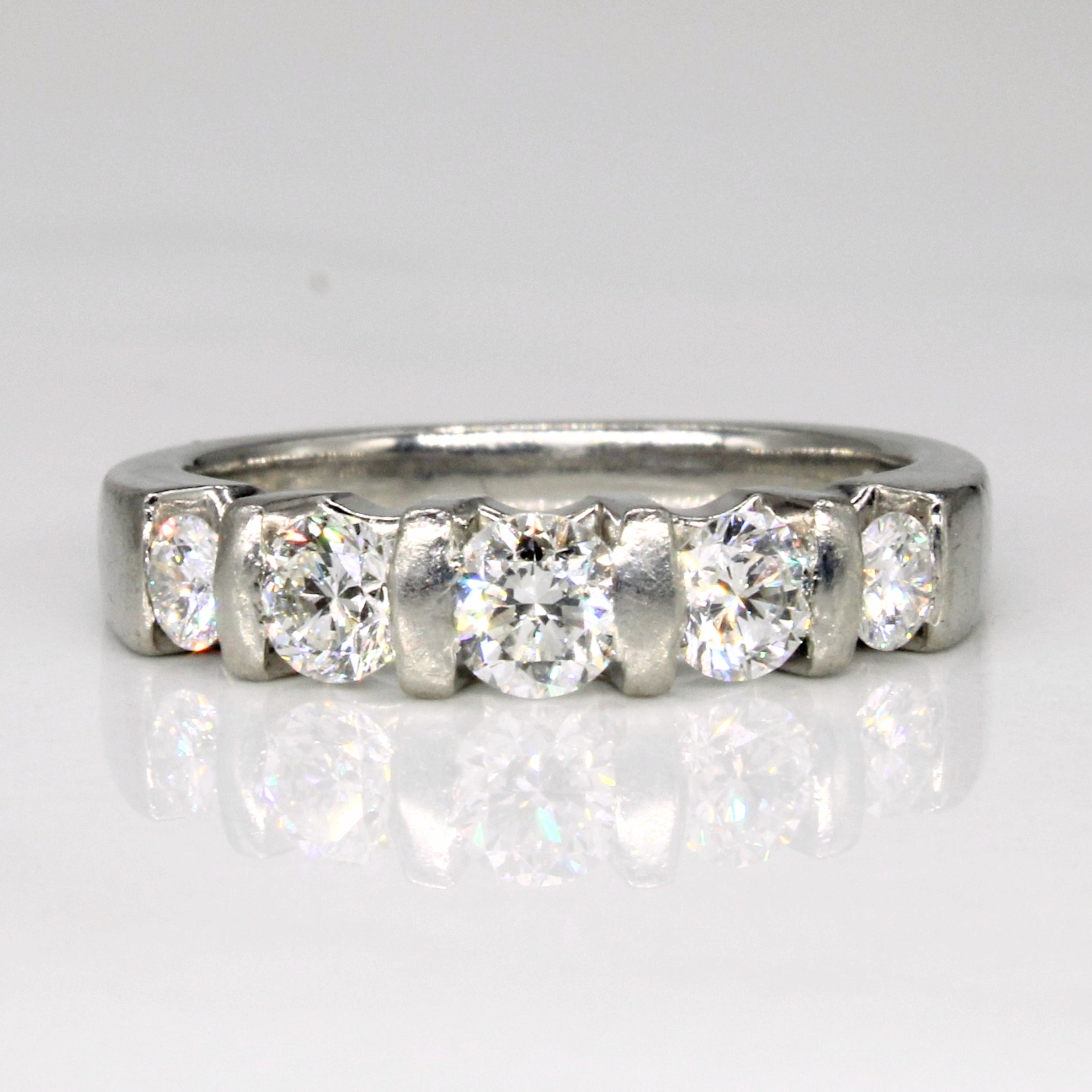Tension Set Diamond Ring | 0.86ctw | SZ 6.75 |