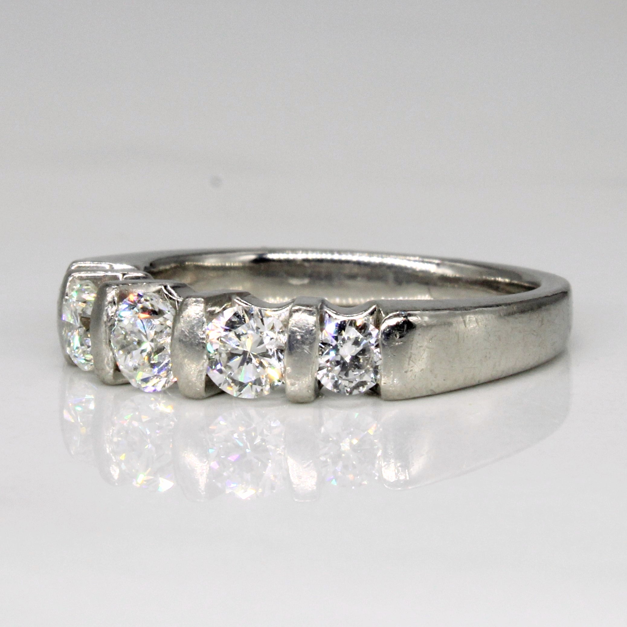 Tension Set Diamond Ring | 0.86ctw | SZ 6.75 |