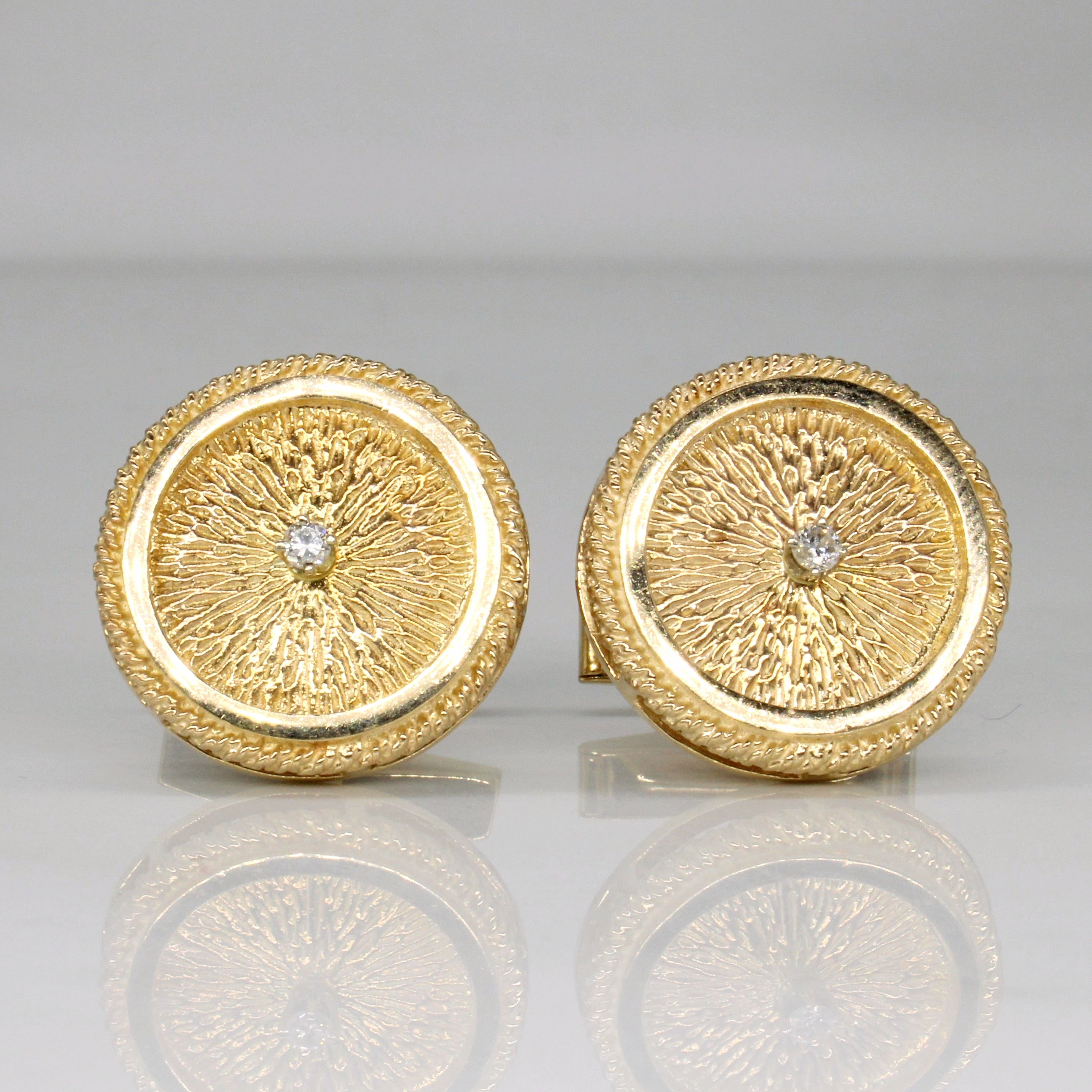 Diamond Cufflinks | 0.09ctw |