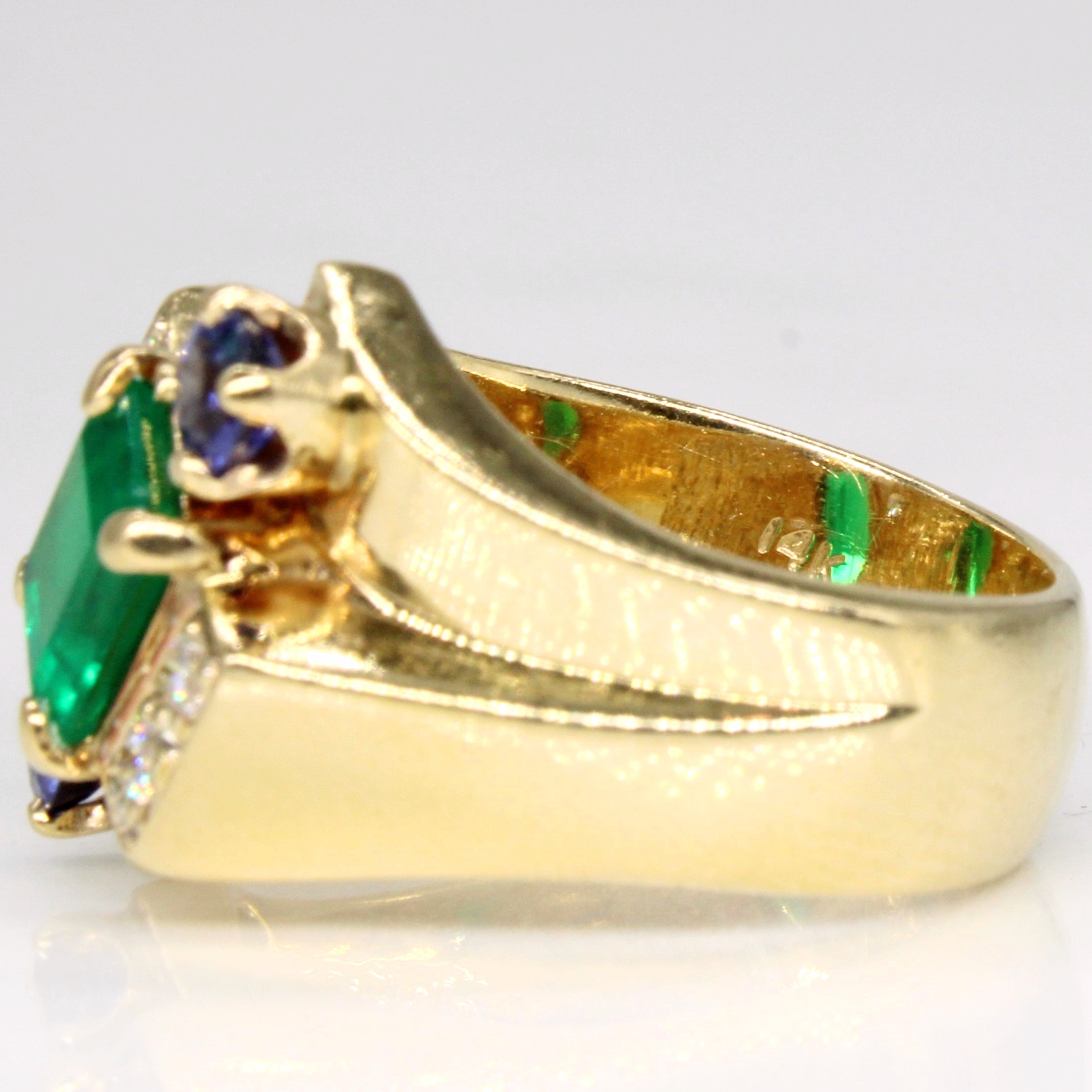 Multi Gem Cocktail Ring | 2.08ctw | SZ 6 |