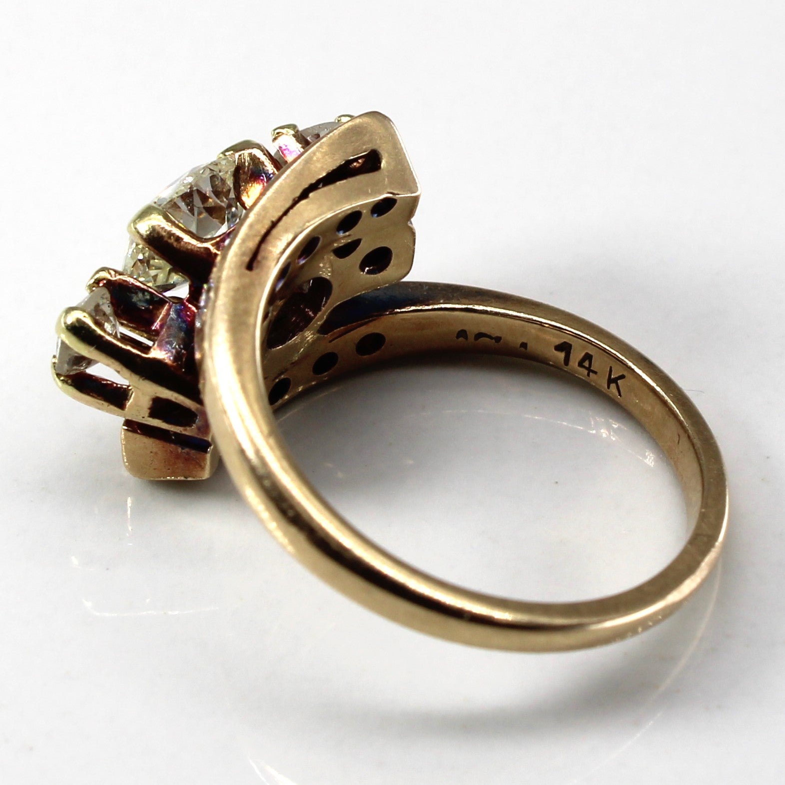 Bypass Vintage Diamond Ring | 1.45ctw | SZ 5.5 |