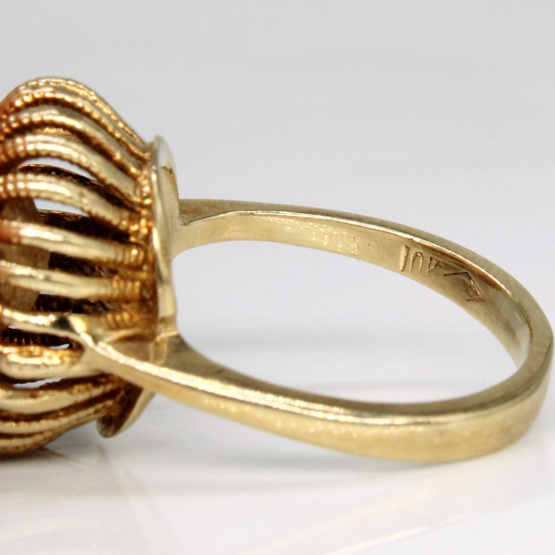 Pearl Cocktail 10k Ring | SZ 3.25 |