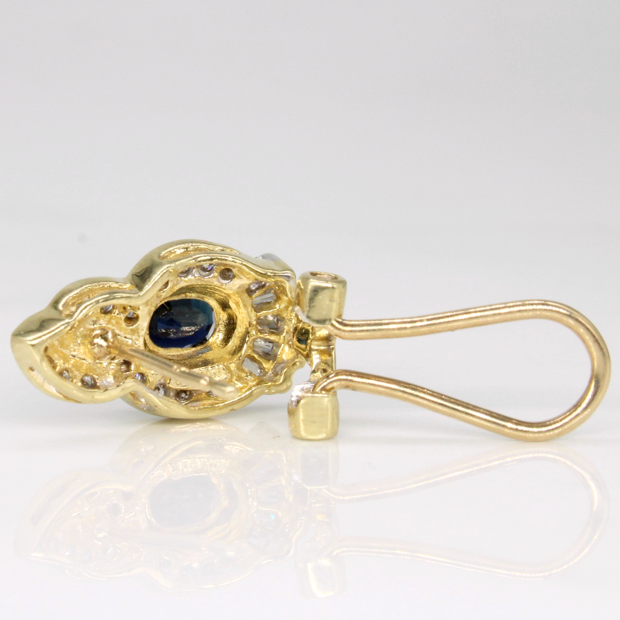 Diamond & Sapphire Earrings | 0.42ctw, 0.40ctw |