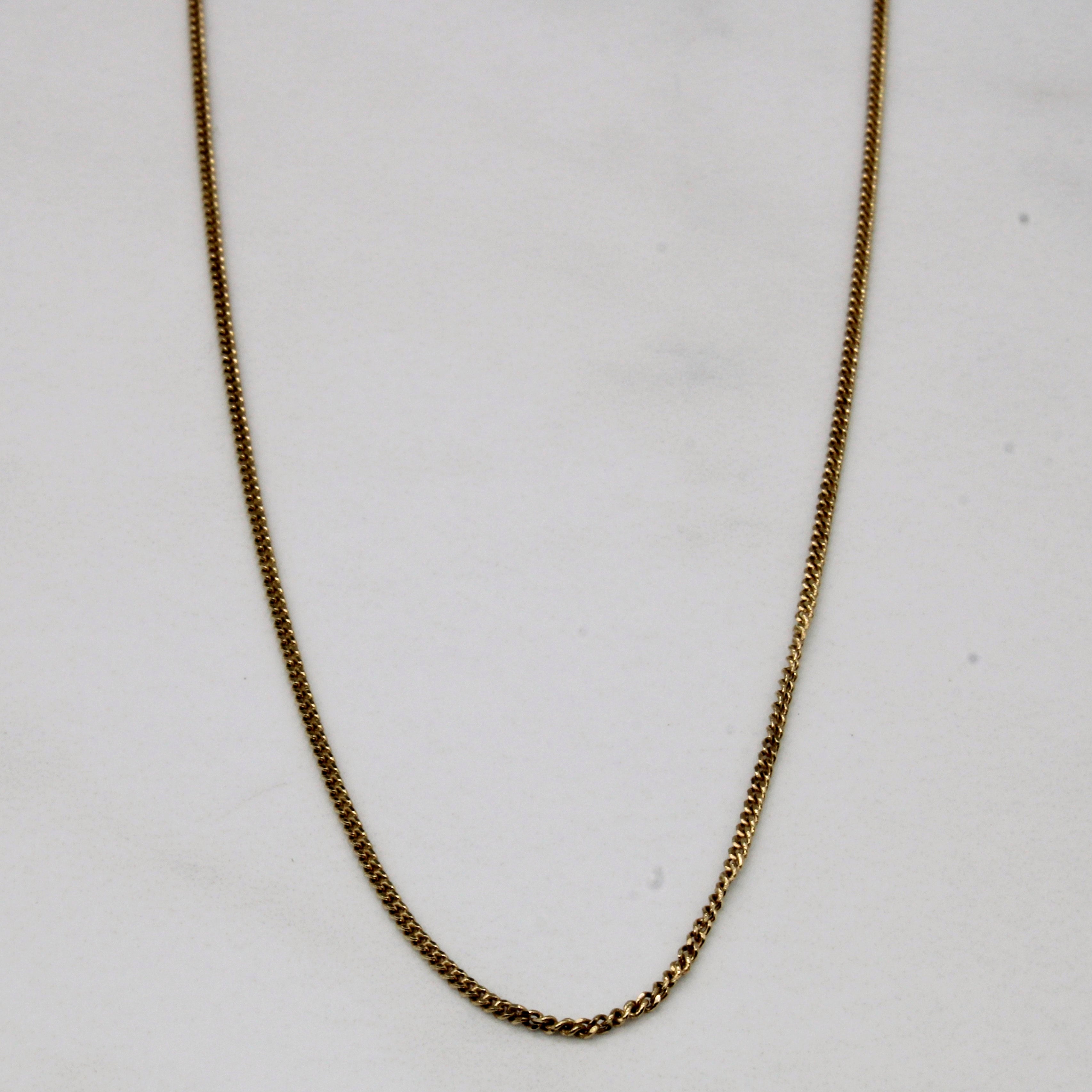 10k Yellow Gold Curb Chain | 16" |