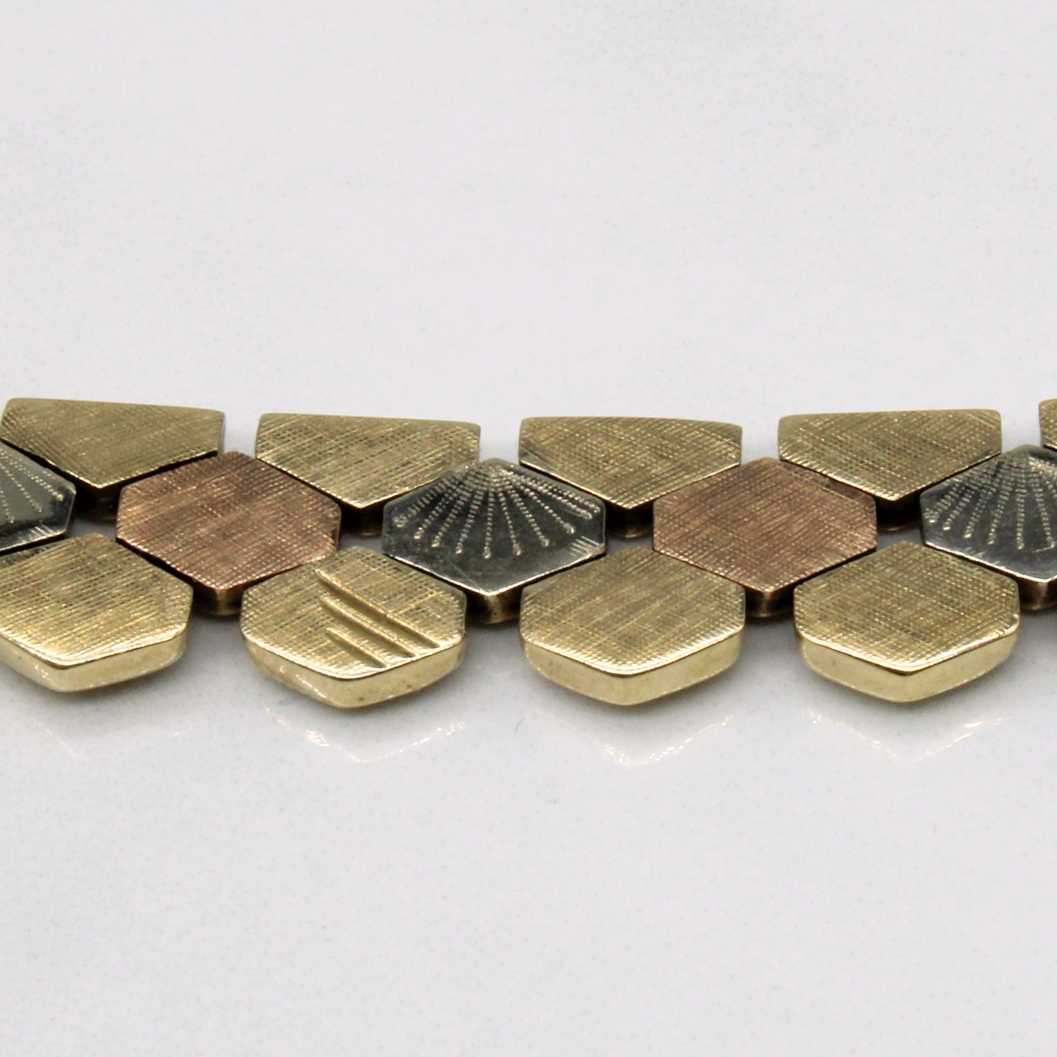 9k Tri Tone Gold Necklace | 16" |