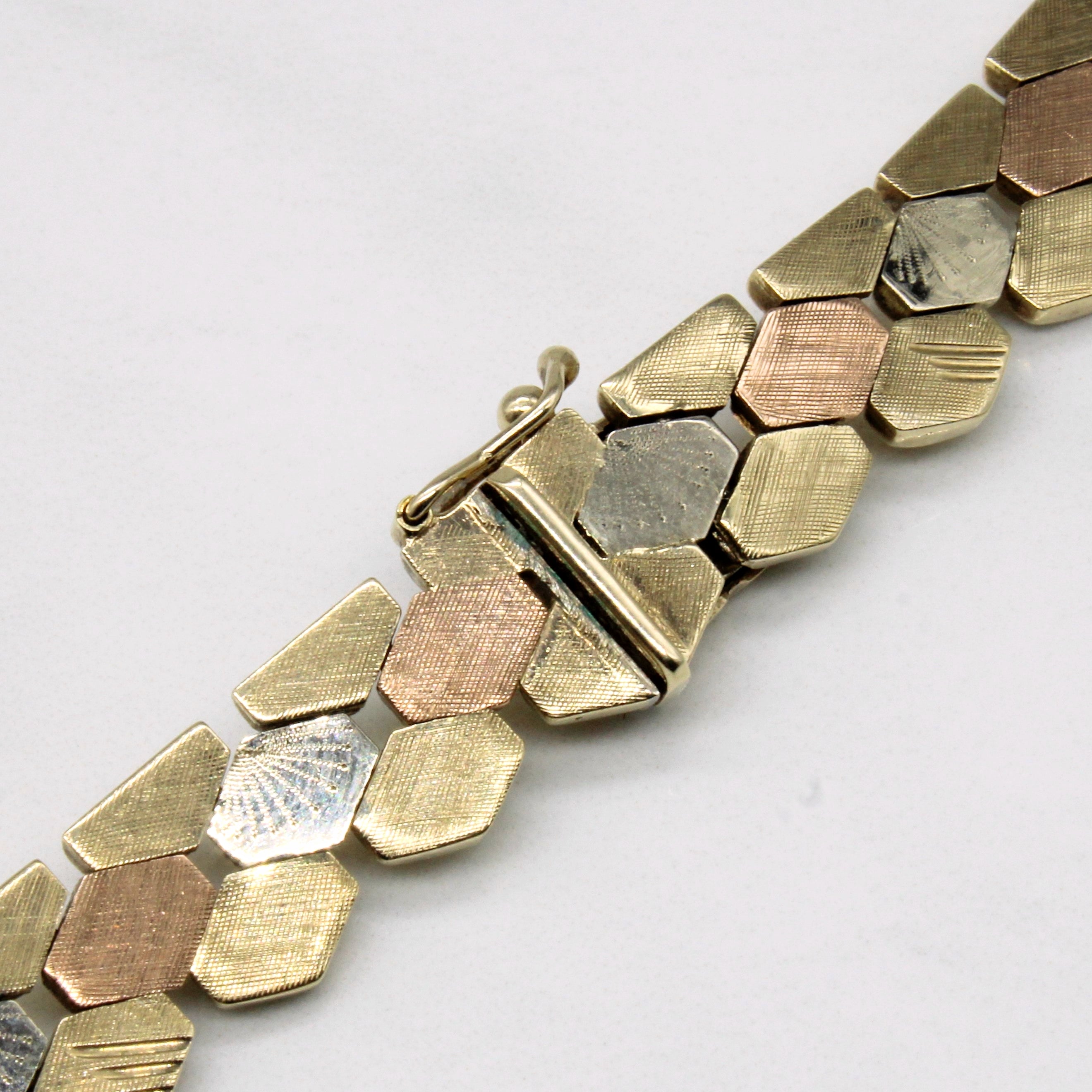 9k Tri Tone Gold Necklace | 16" |