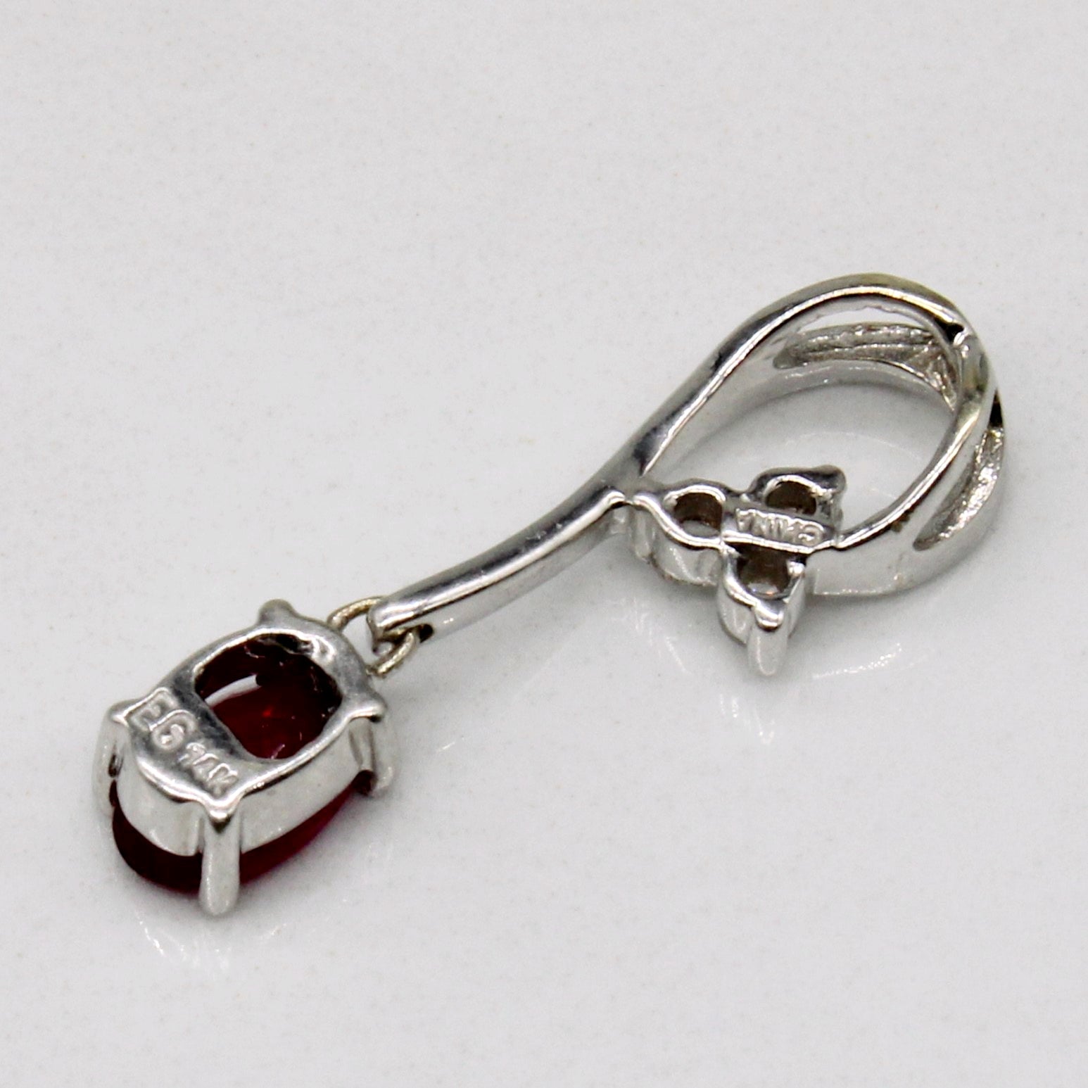 Ruby & Diamond Pendant | 0.34ct, 0.06ctw |