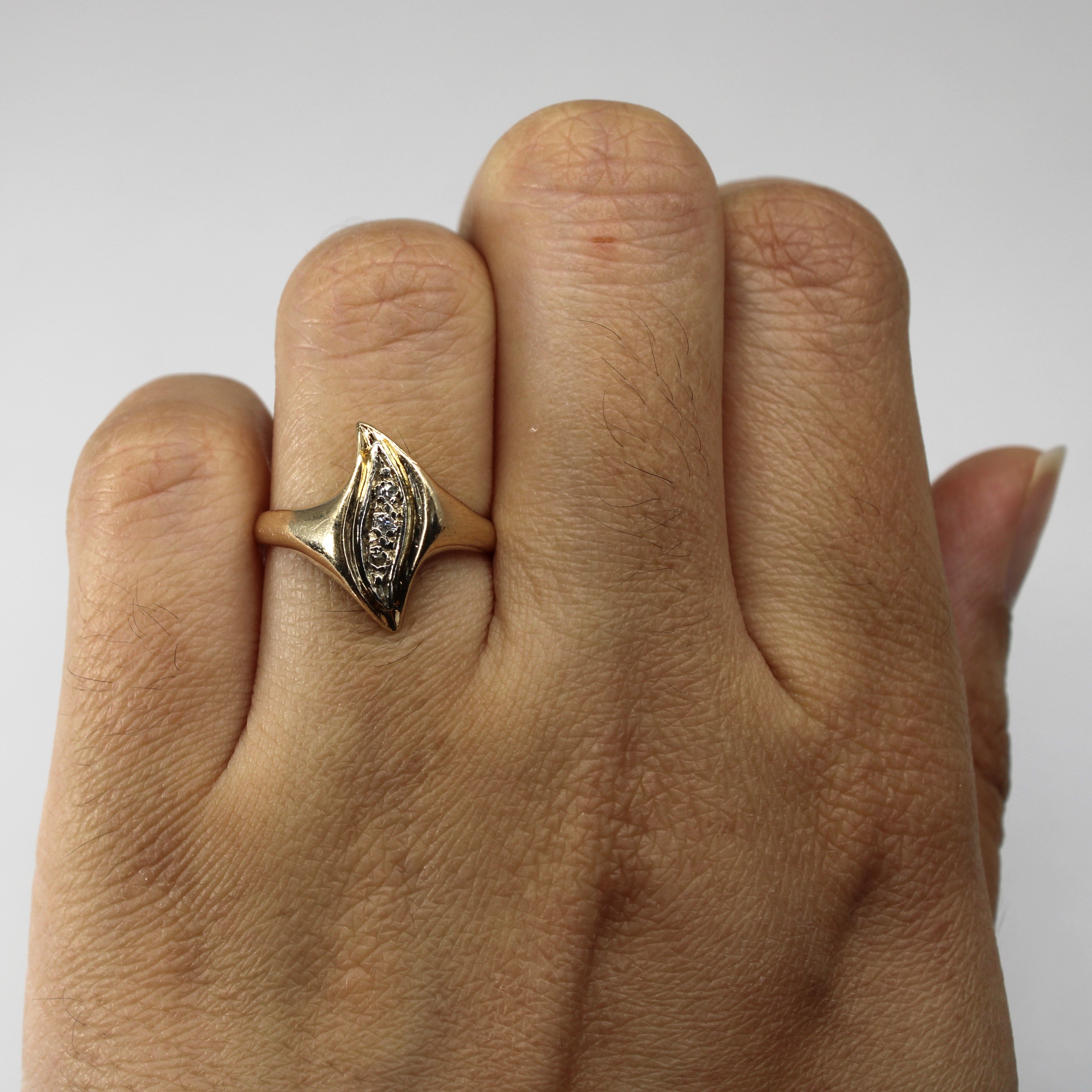 Bypass Diamond Ring | 0.03ctw | SZ 5.5 |