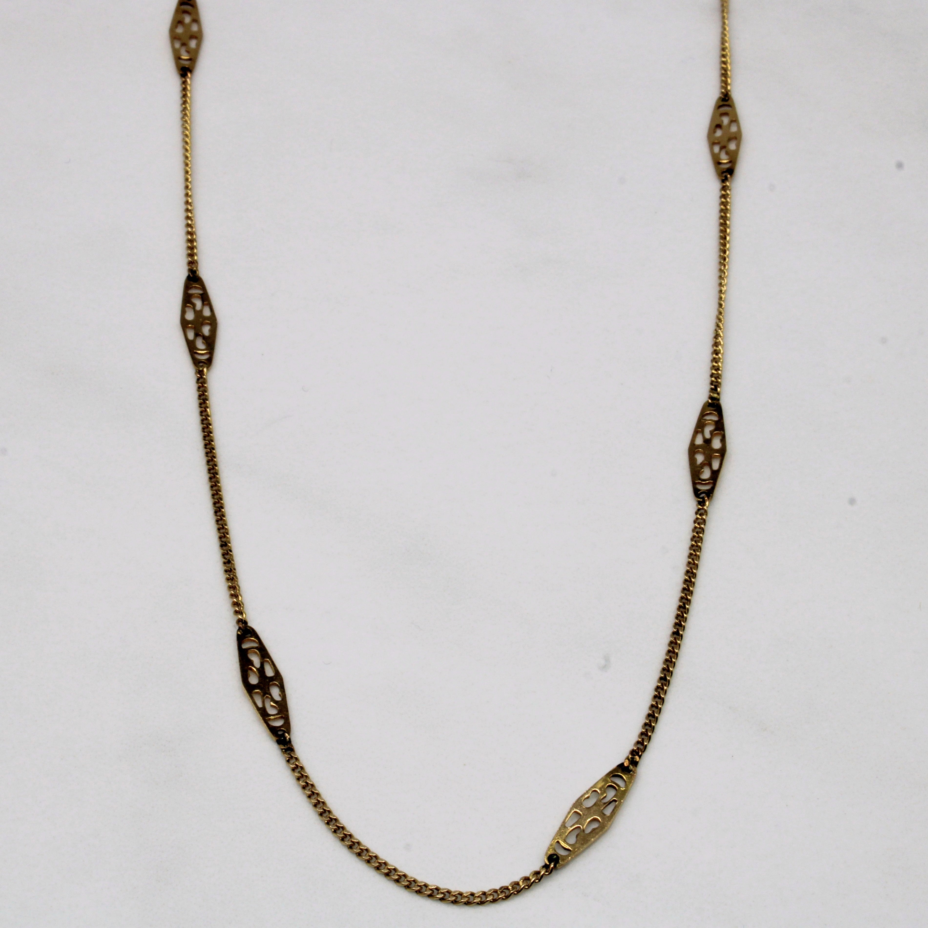 14k Yellow Gold Necklace | 14" |