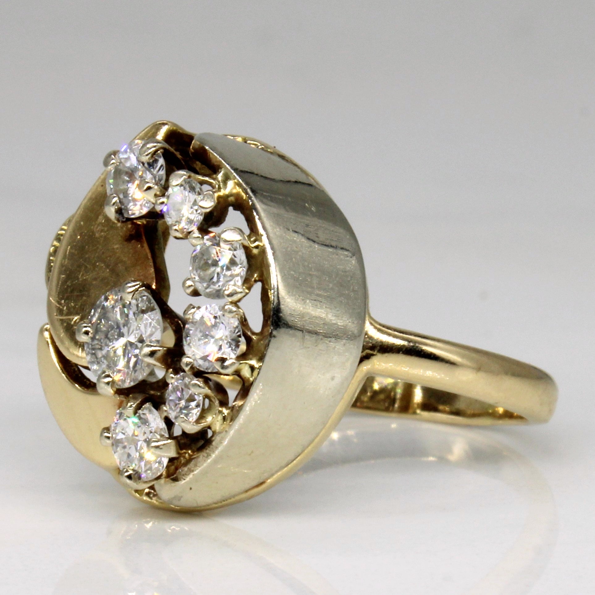 Abstract Diamond Ring | 0.71ctw | SZ 6.5 |