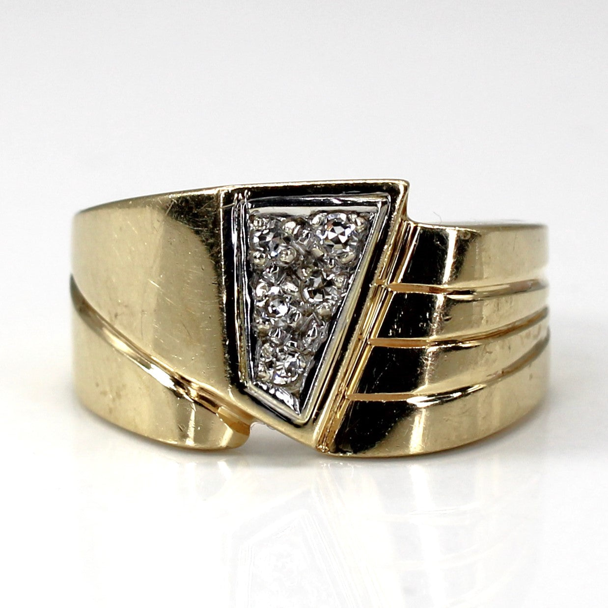 Cluster Diamond Gold Ring | 0.10ctw | SZ 6.5 |