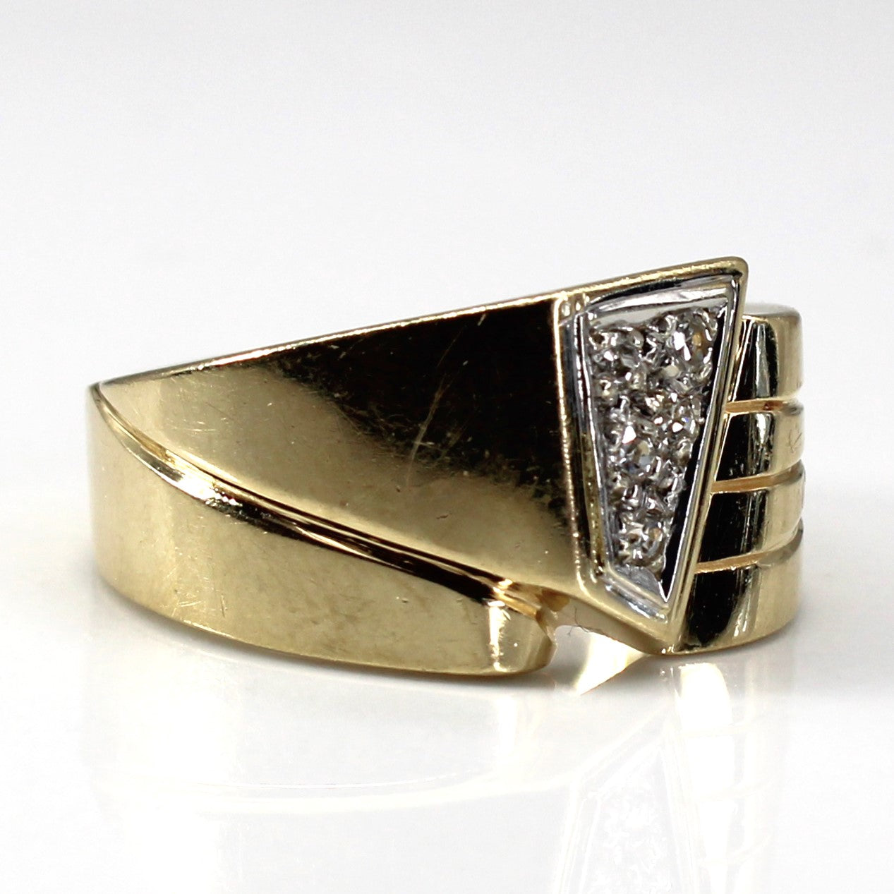 Cluster Diamond Gold Ring | 0.10ctw | SZ 6.5 |