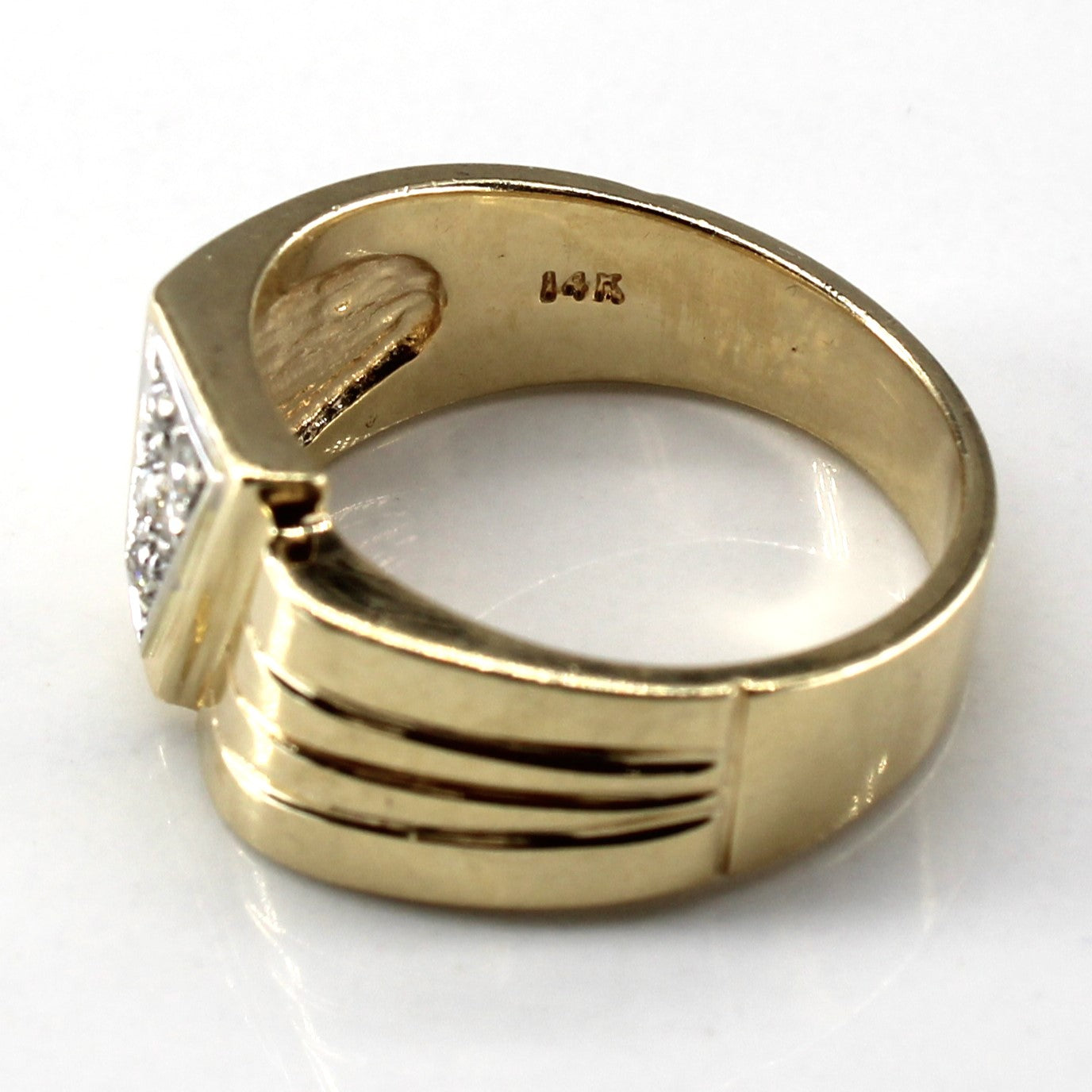 Cluster Diamond Gold Ring | 0.10ctw | SZ 6.5 |