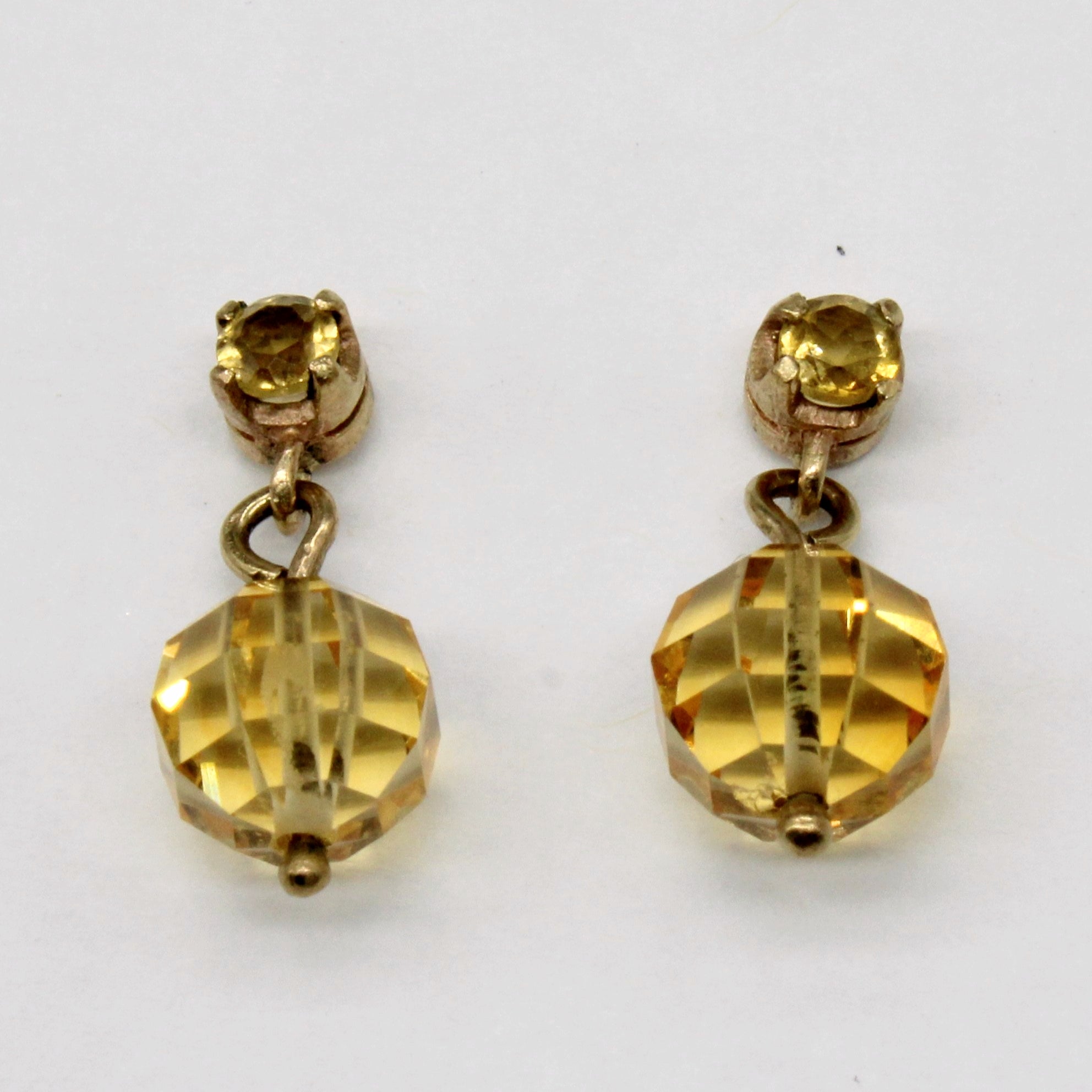 Citrine Bead Earrings | 3.20ctw |