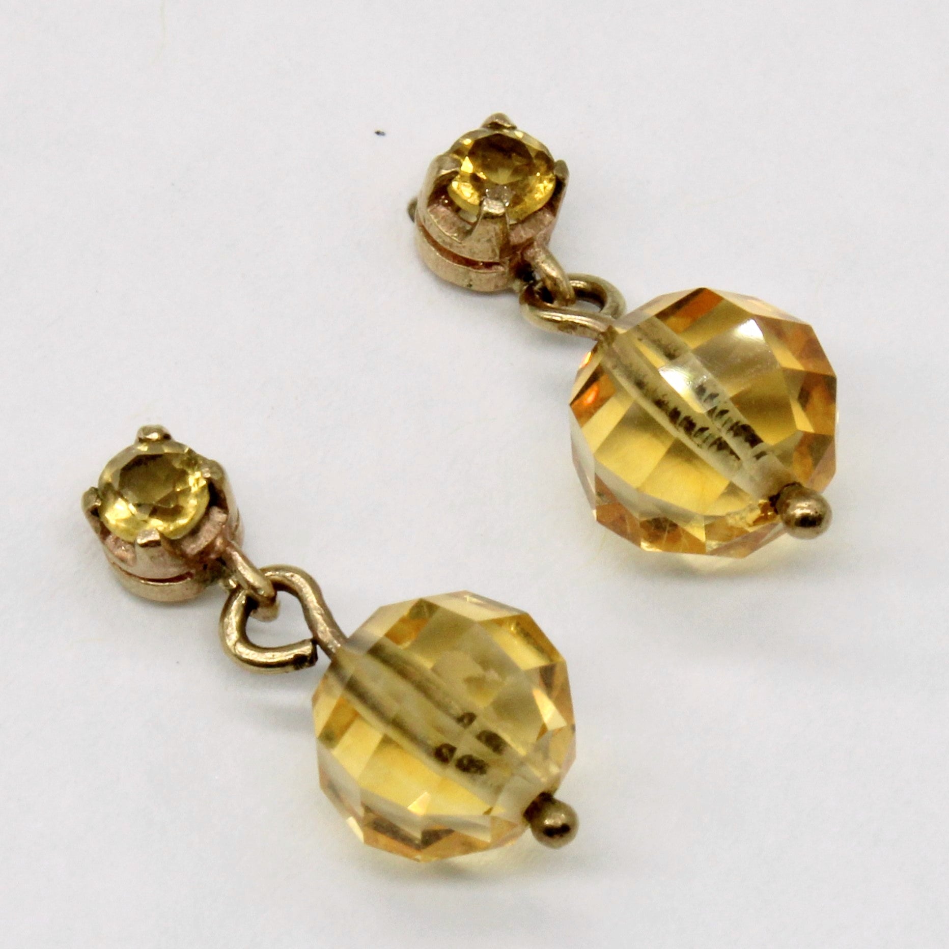 Citrine Bead Earrings | 3.20ctw |