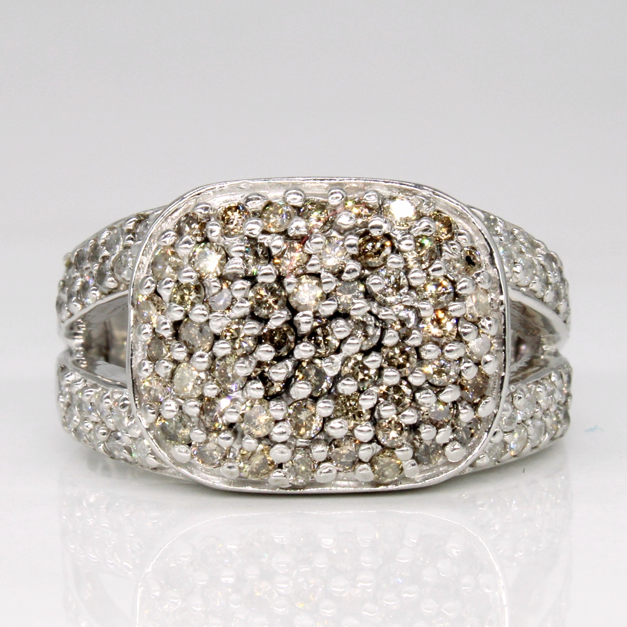 Pave Set Diamond Ring | 0.96ctw | SZ 9.75 |