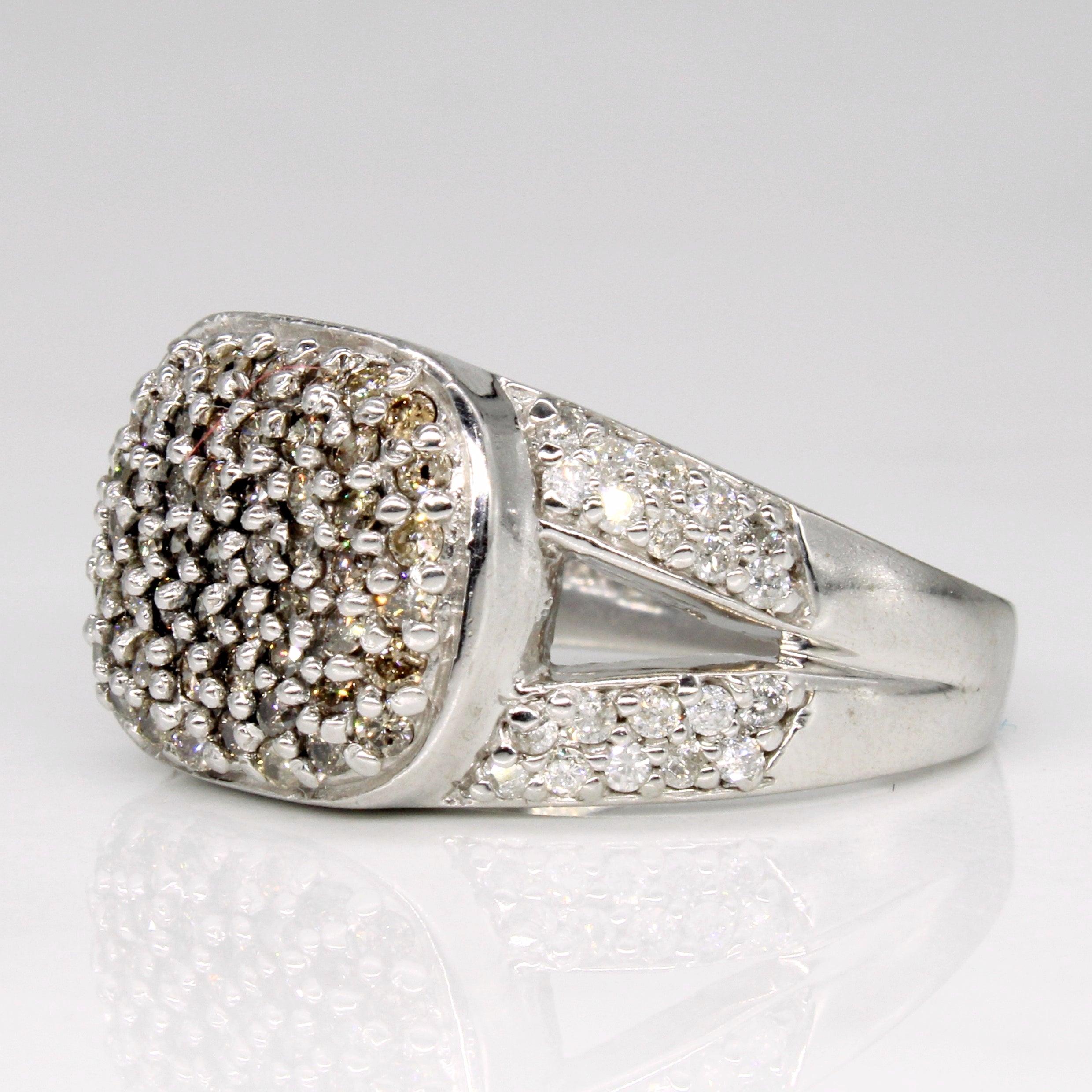 Pave Set Diamond Ring | 0.96ctw | SZ 9.75 |