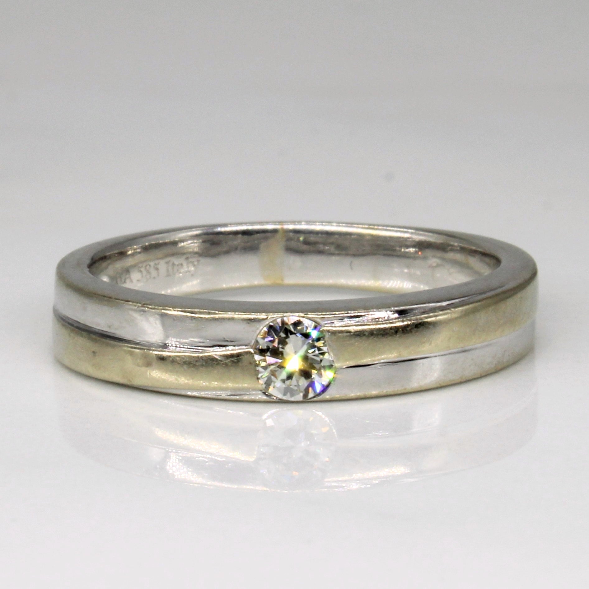 Flush Set Diamond Band | 0.15ct | SZ 6.75 |