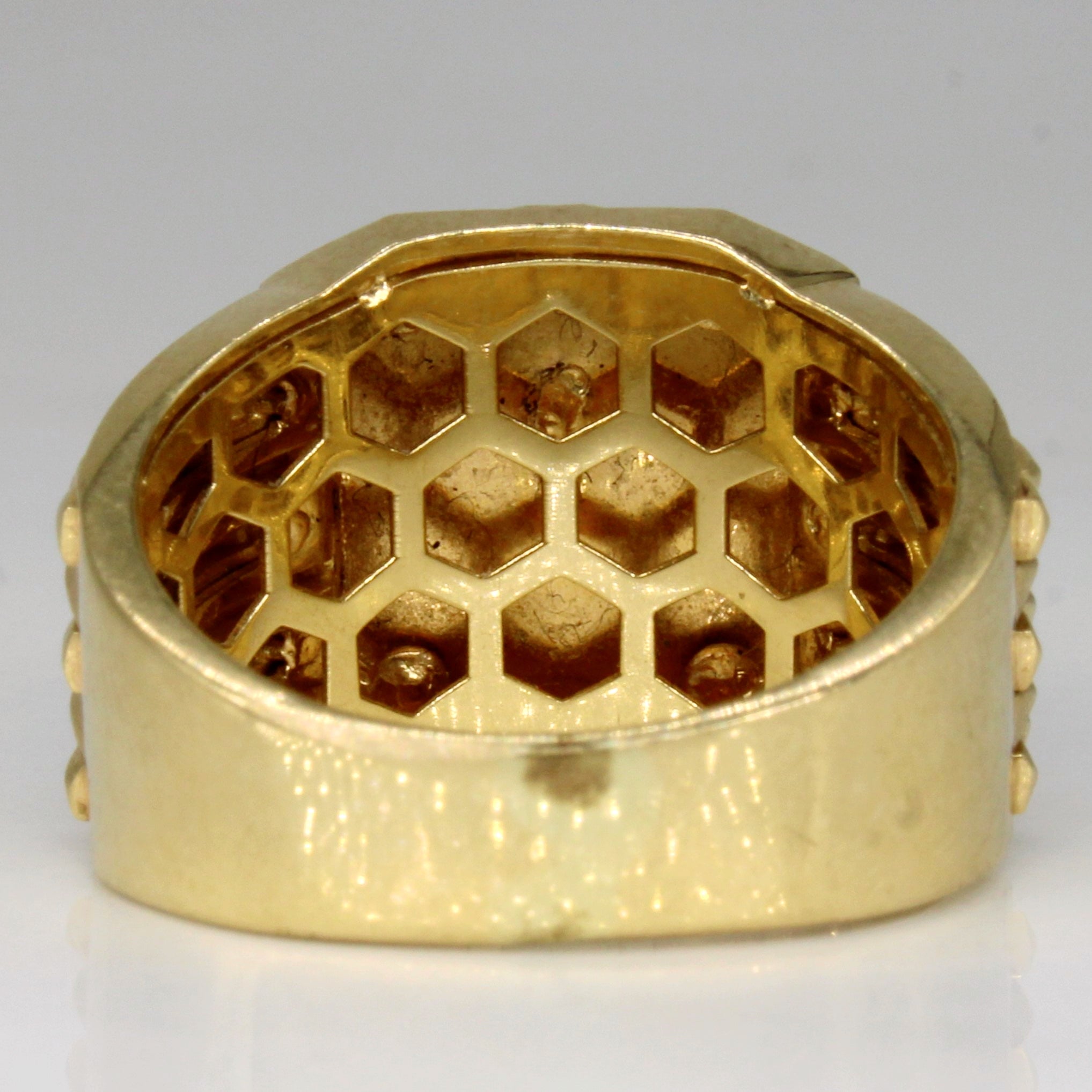 18k Yellow Gold Anchor Ring | SZ 8.5 |