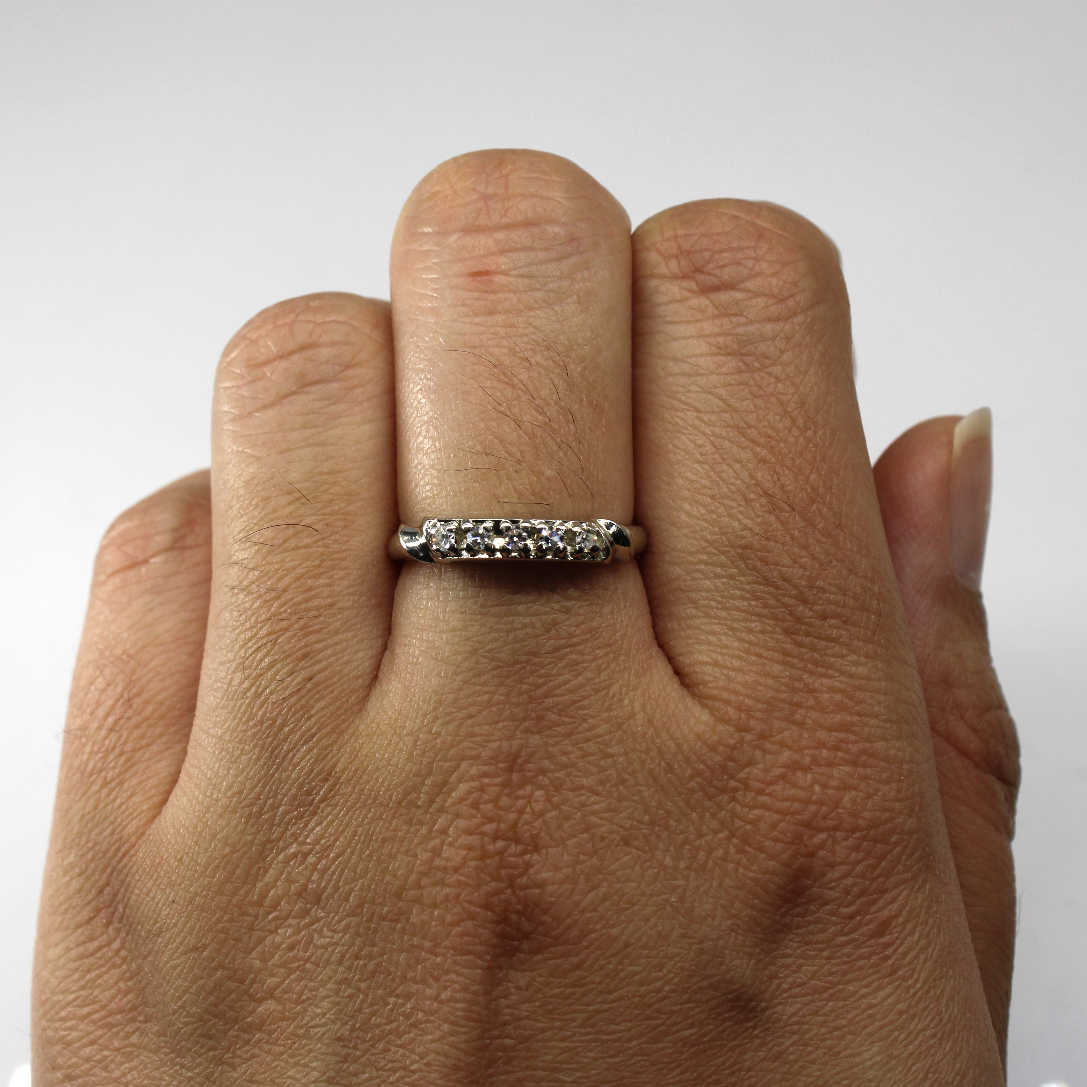 Five Stone Diamond Ring | 0.15ctw | SZ 6.5 |