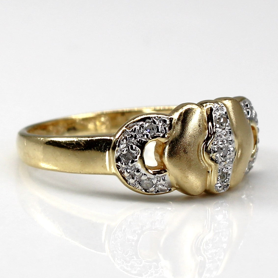 Textured Diamond Ring | 0.09ctw | SZ 5.75 |