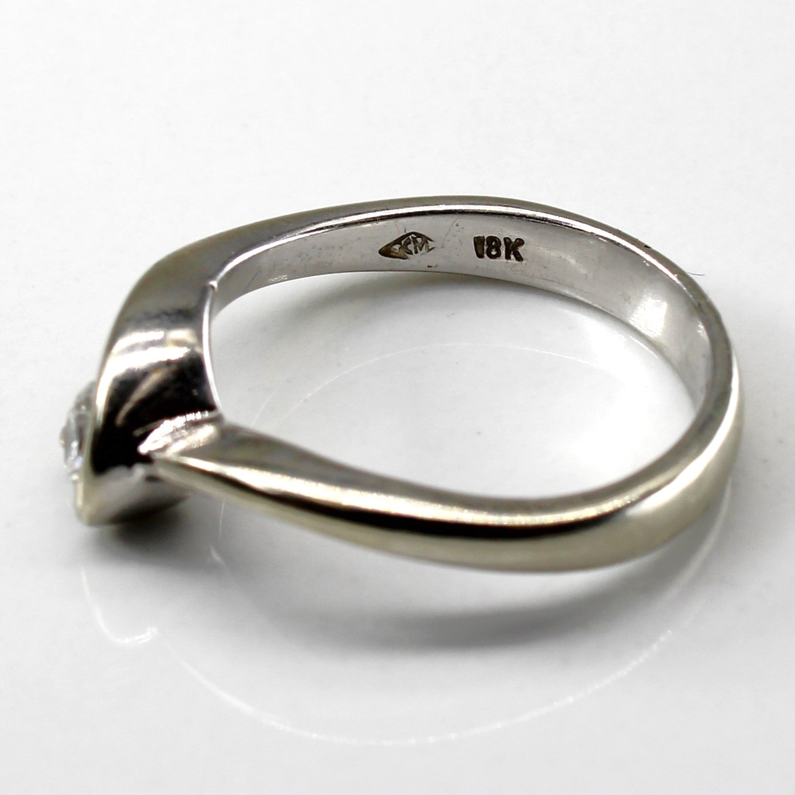 Bypass Solitaire Diamond Ring | 0.23ct | SZ 6 |