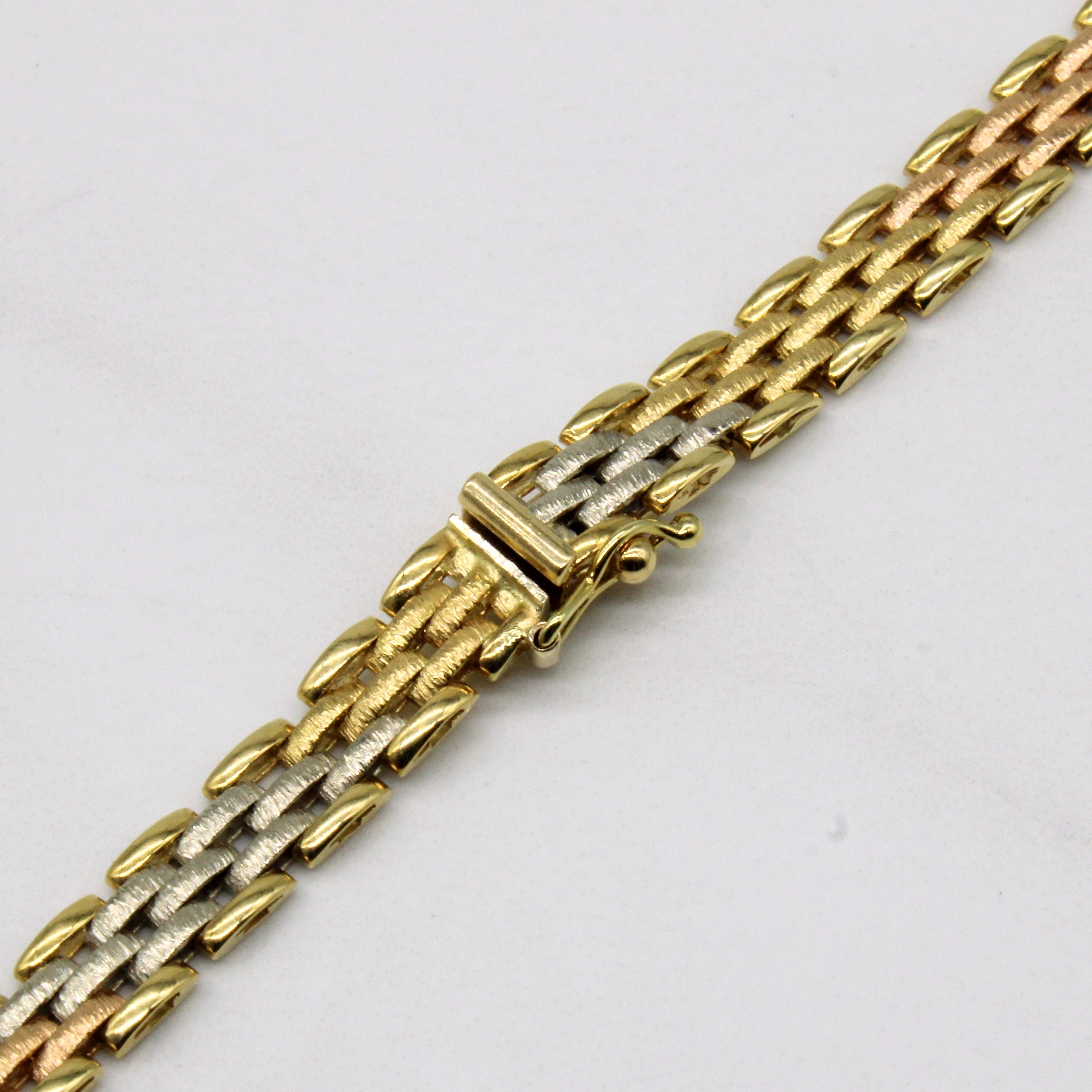 18k Tri Tone Gold Chain | 17" |