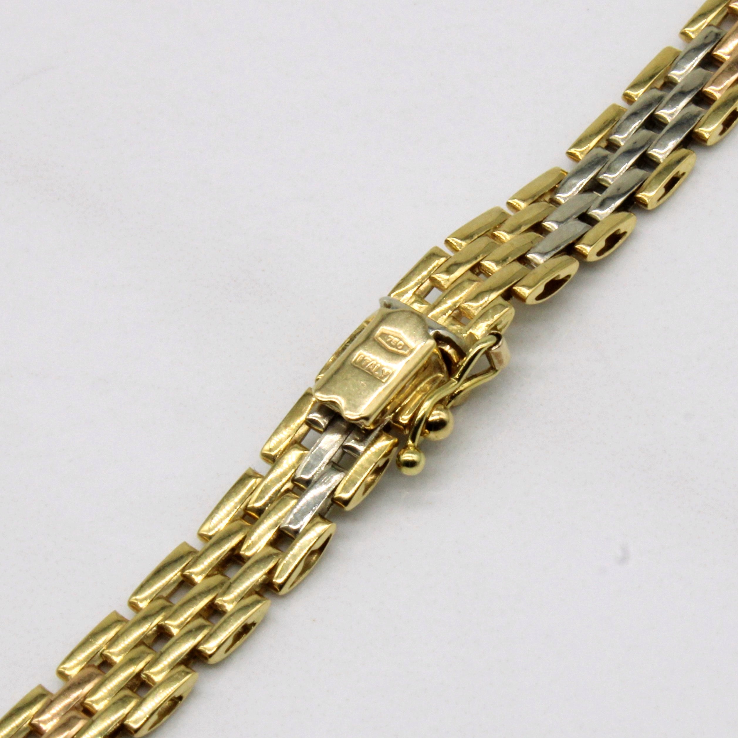 18k Tri Tone Gold Chain | 17" |