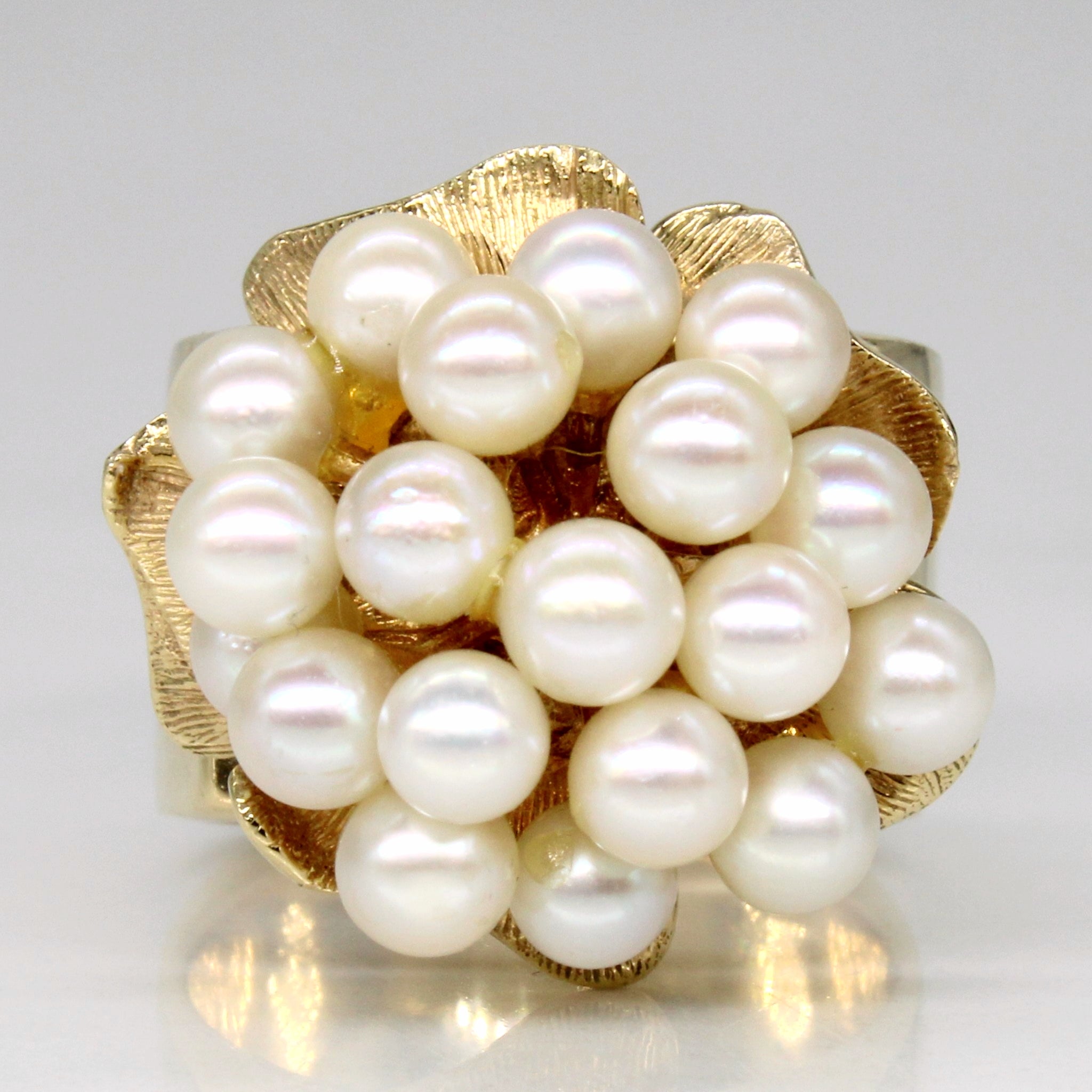 Cultured Pearl Cocktail Ring | SZ 6 |