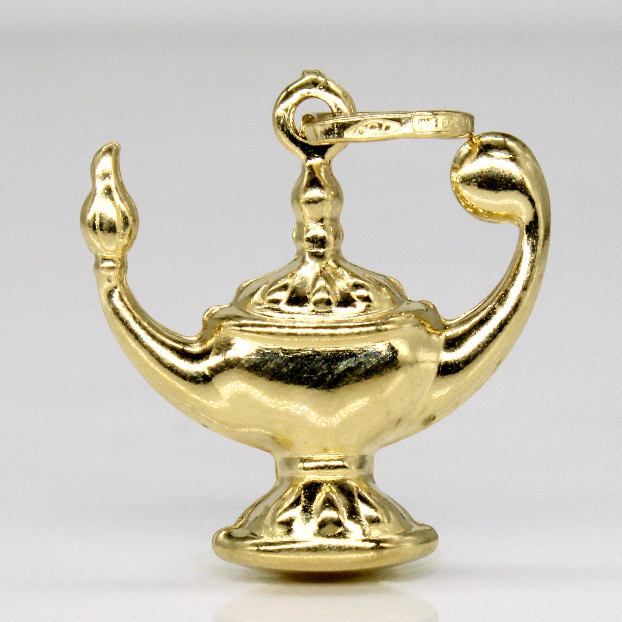 18k Yellow Gold Lamp Charm