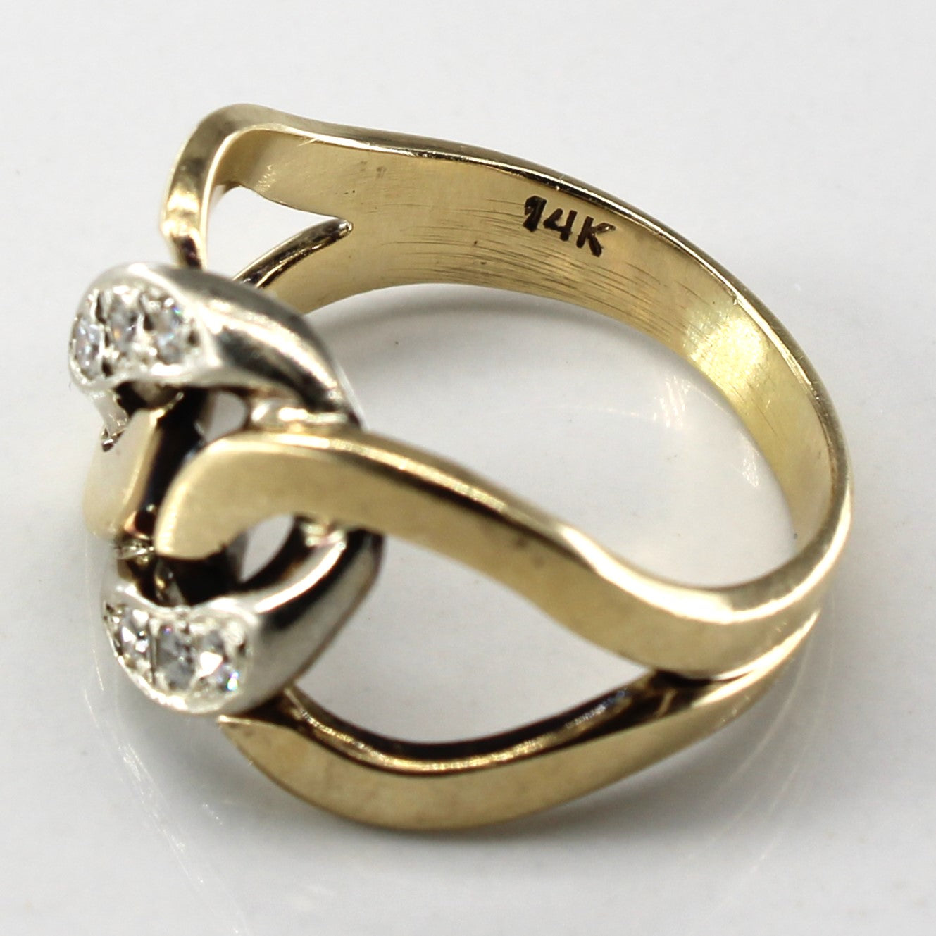 Curb Link Diamond Ring | 0.15ctw | SZ 5.75 |