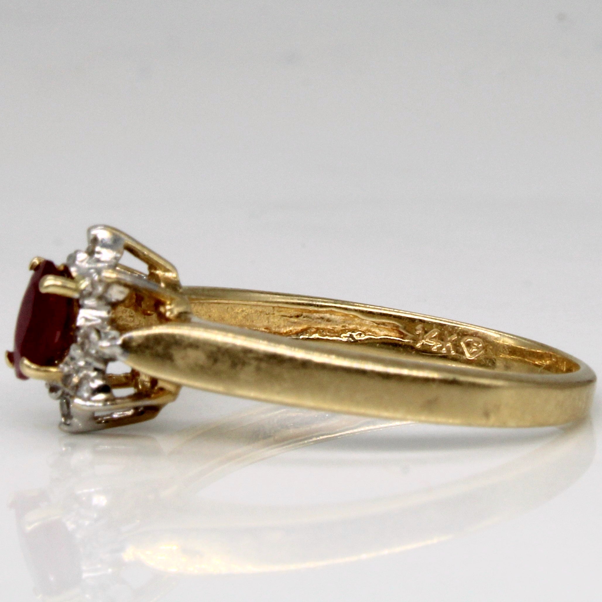 Ruby & Diamond Ring | 0.25ct, 0.04ctw | SZ 6.75 |