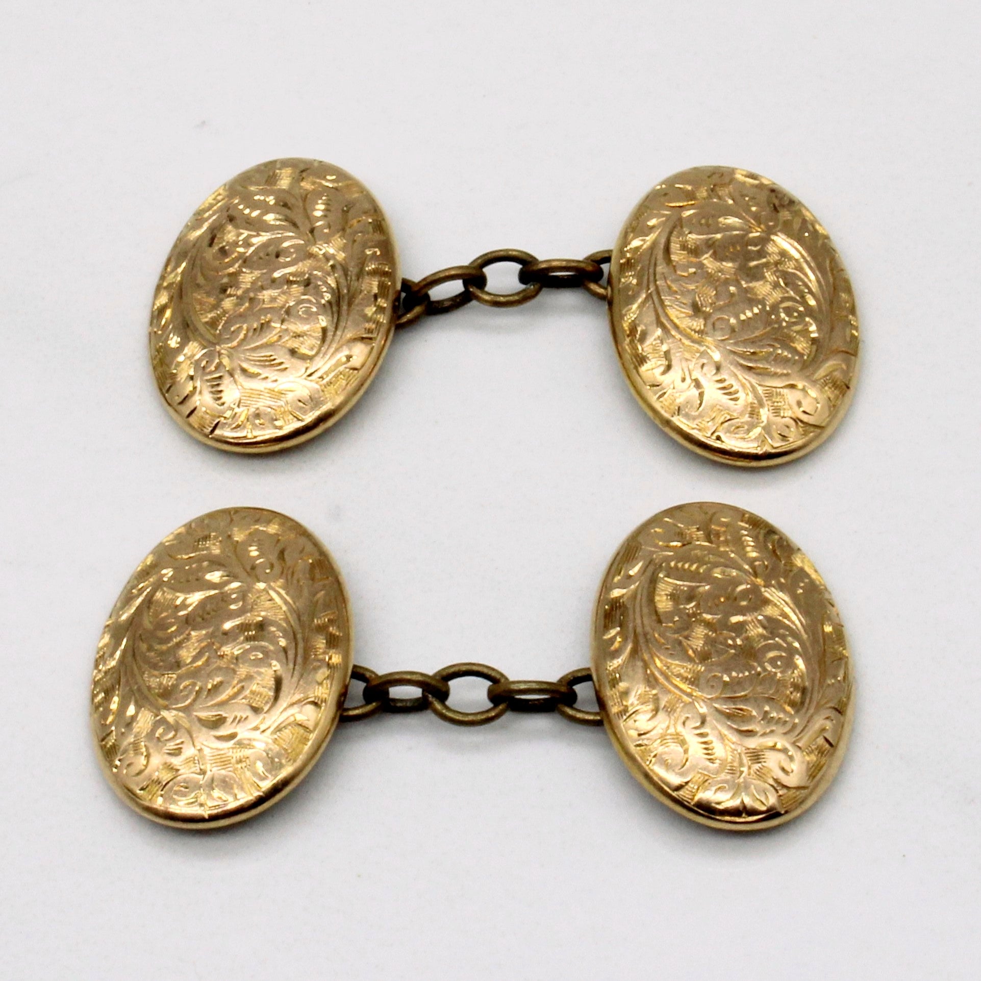1903 Birmingham 15k Yellow Gold Cufflinks