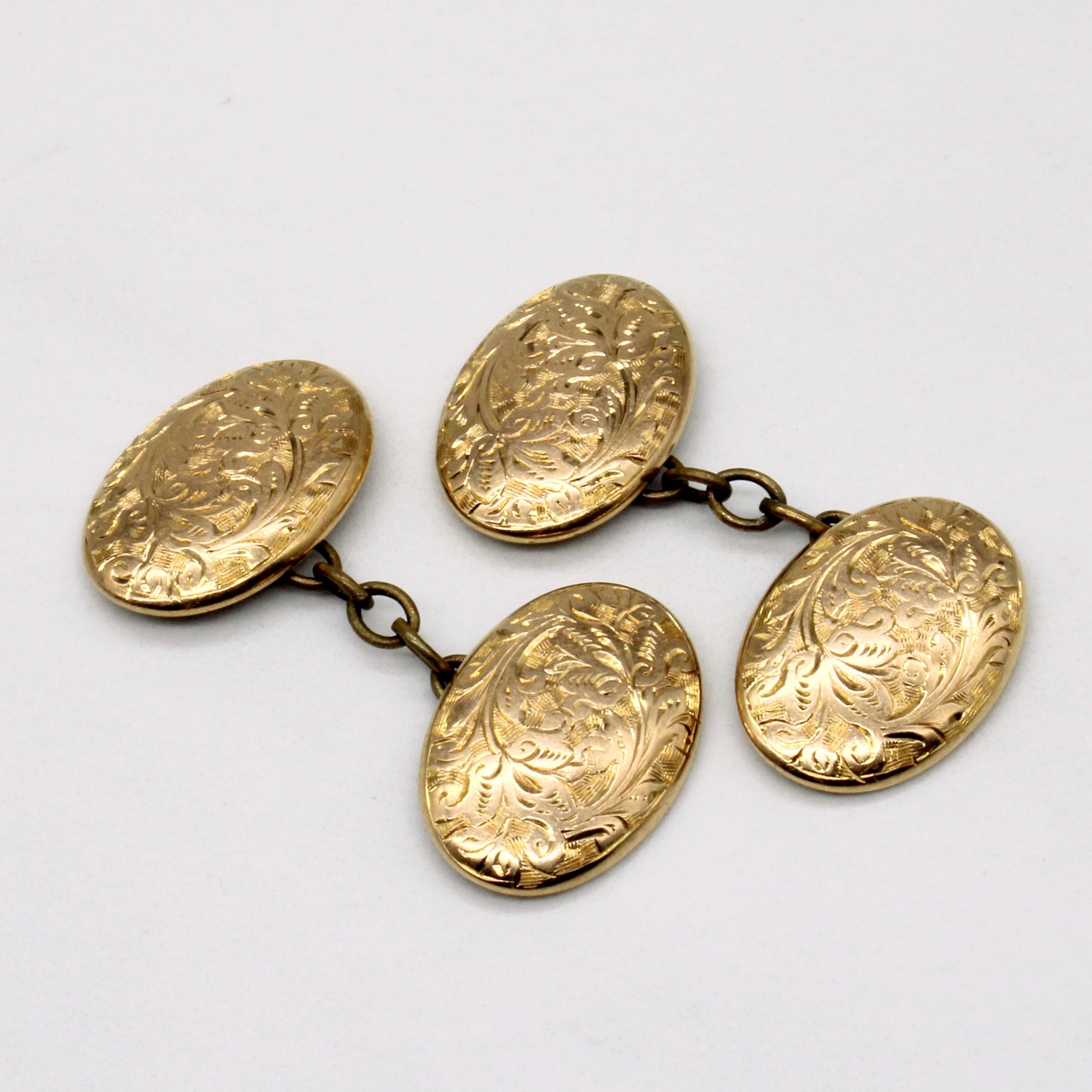 1903 Birmingham 15k Yellow Gold Cufflinks
