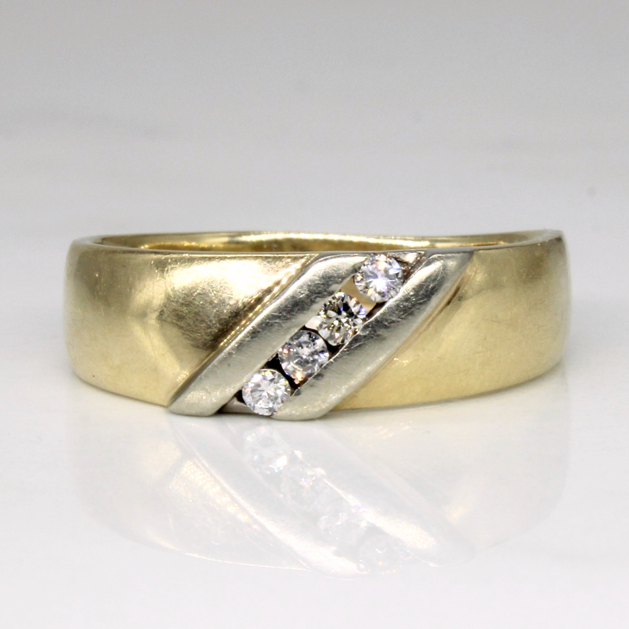 Diamond Waterfall Ring | 0.12ctw | SZ 9.25 |