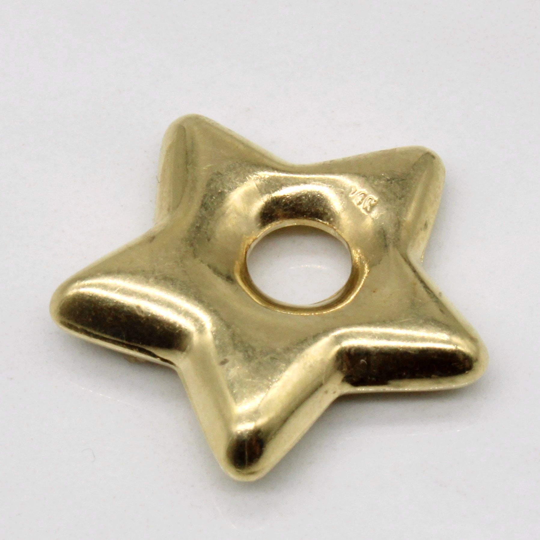 14k Yellow Gold Star Charm