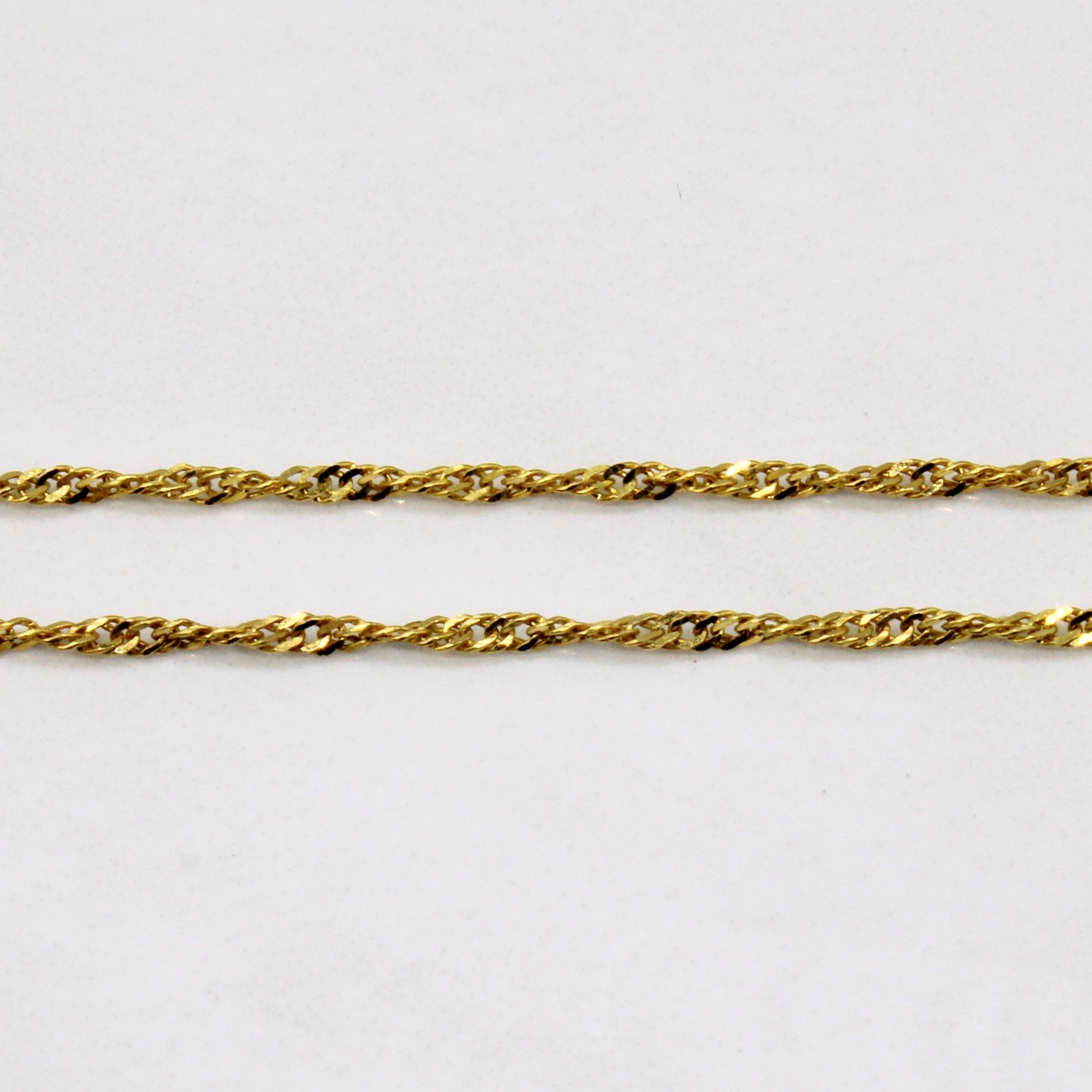 18k Yellow Gold Singapore Chain | 16" |