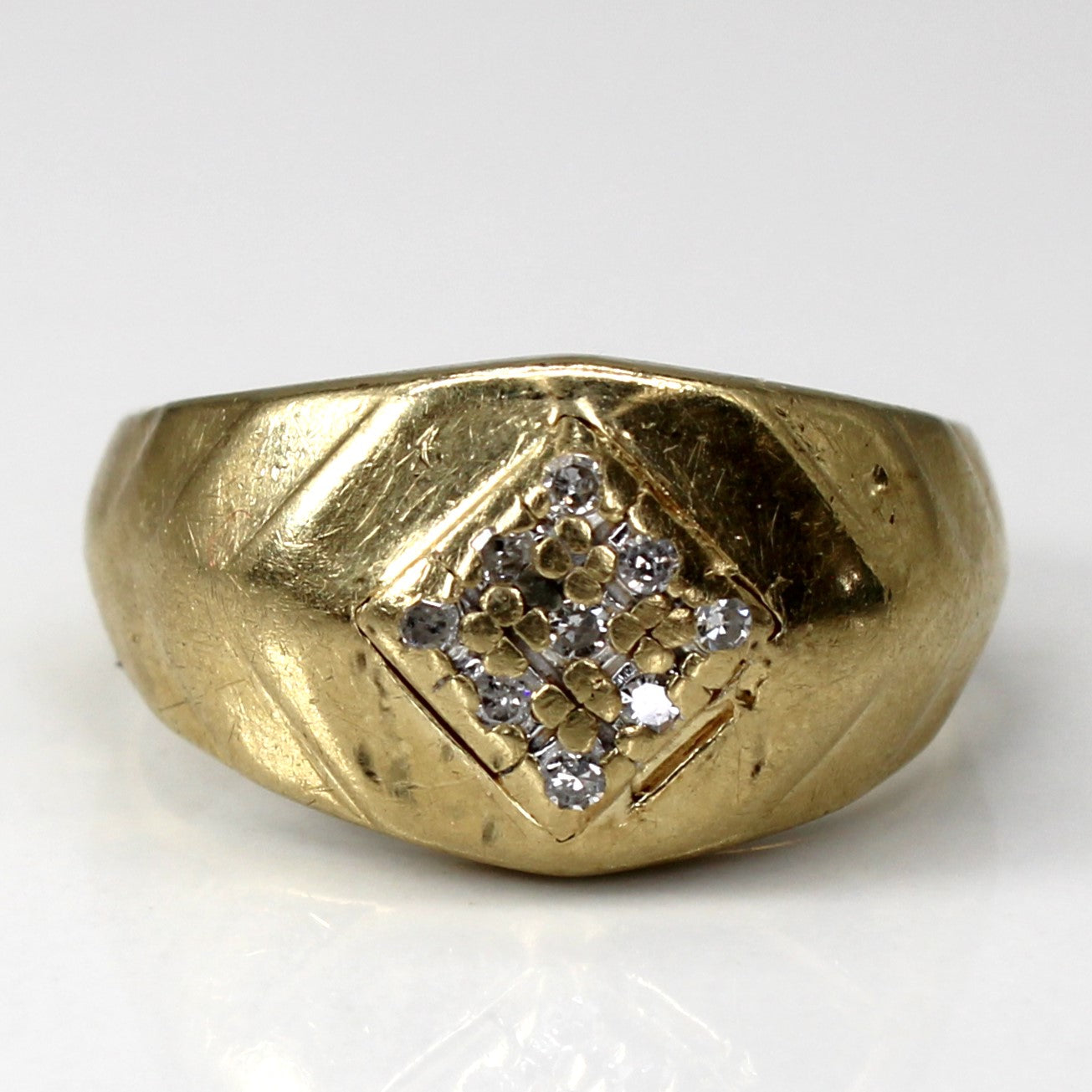 Diamond Dome Ring | 0.09ctw | SZ 6.75 |