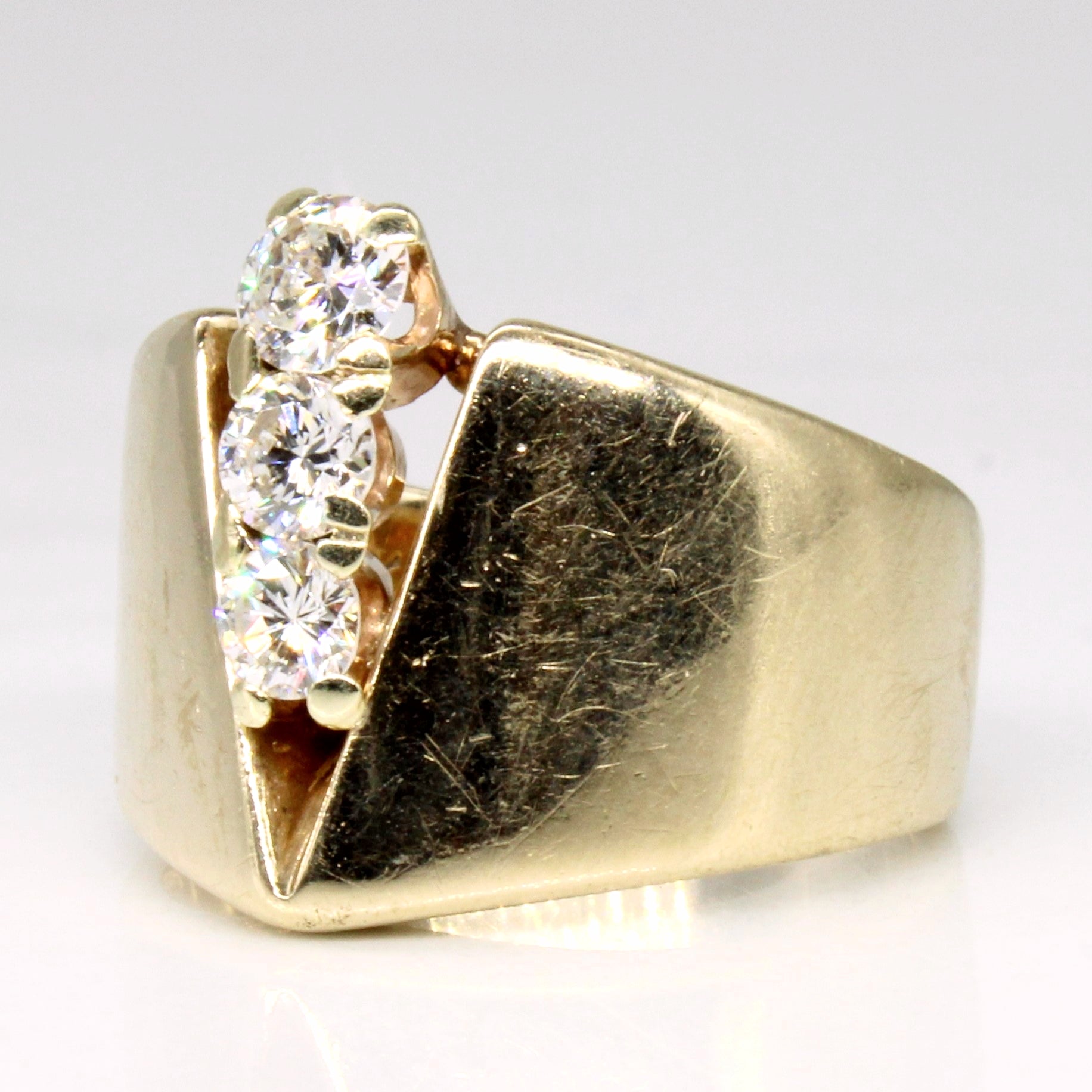 Vertical Set Diamond Ring | 0.45ctw | SZ 4.75 |