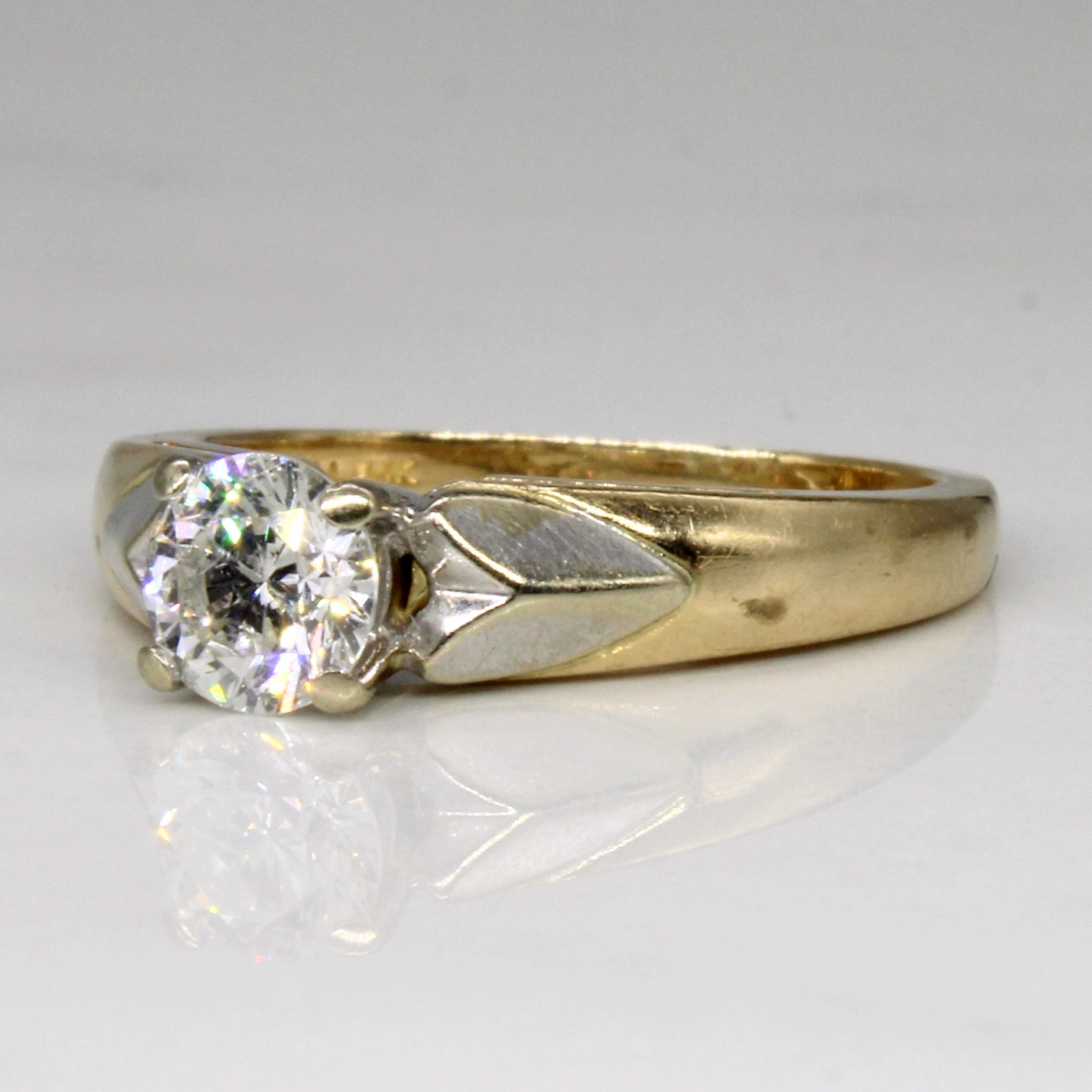 Cathedral Set Diamond Engagement Ring | 0.57ct | SZ 5.75 |