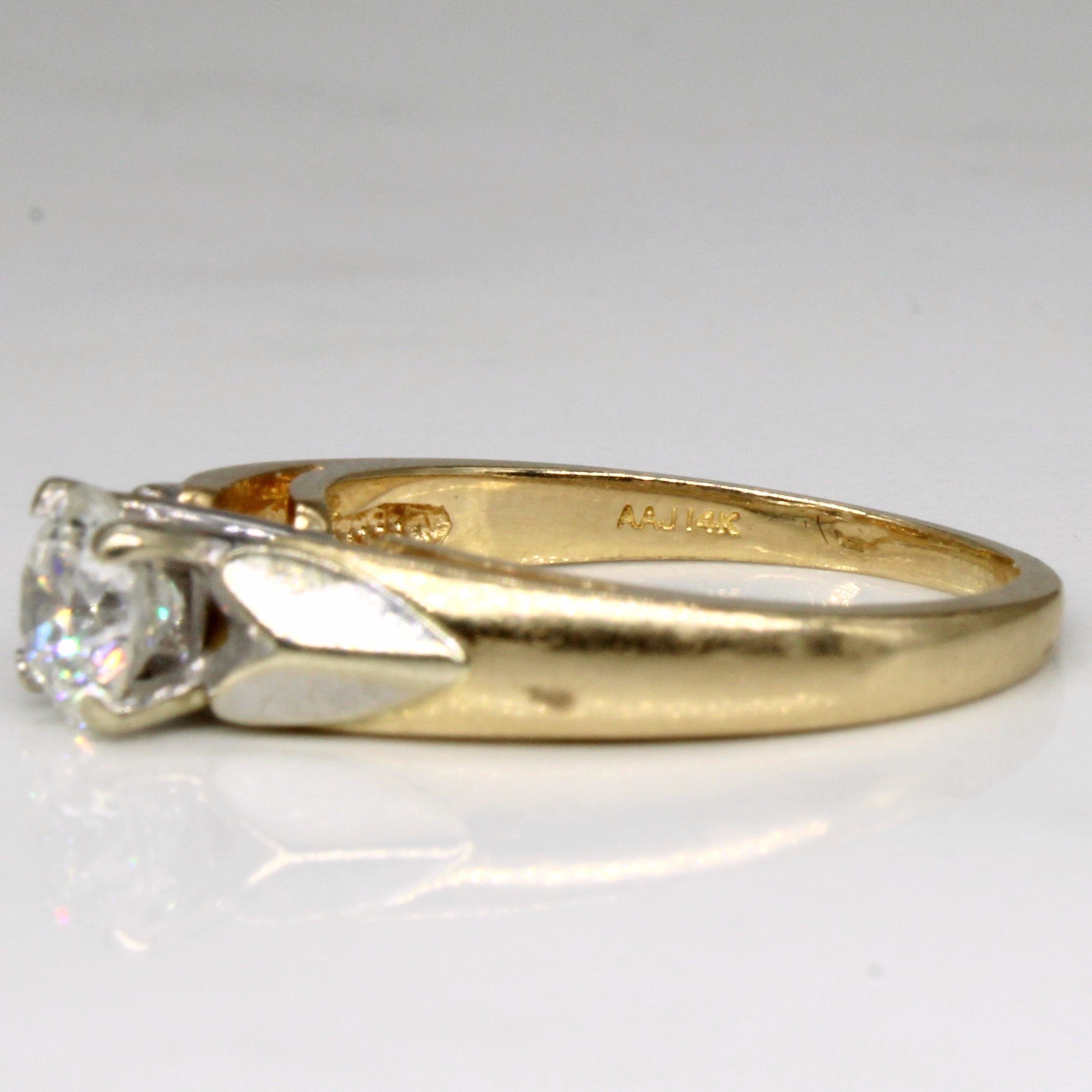 Cathedral Set Diamond Engagement Ring | 0.57ct | SZ 5.75 |