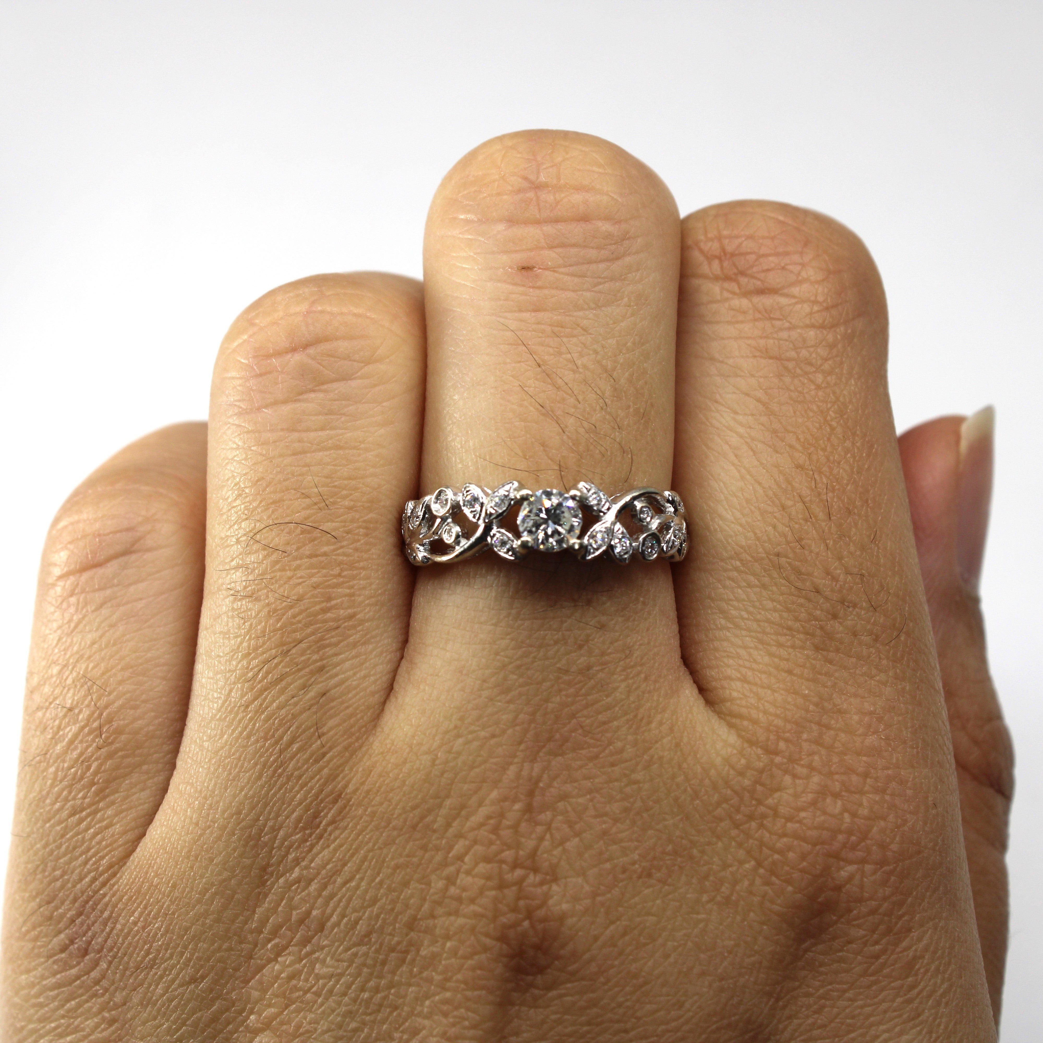 Filigree Design Diamond Ring | 0.42ctw | SZ 7 |